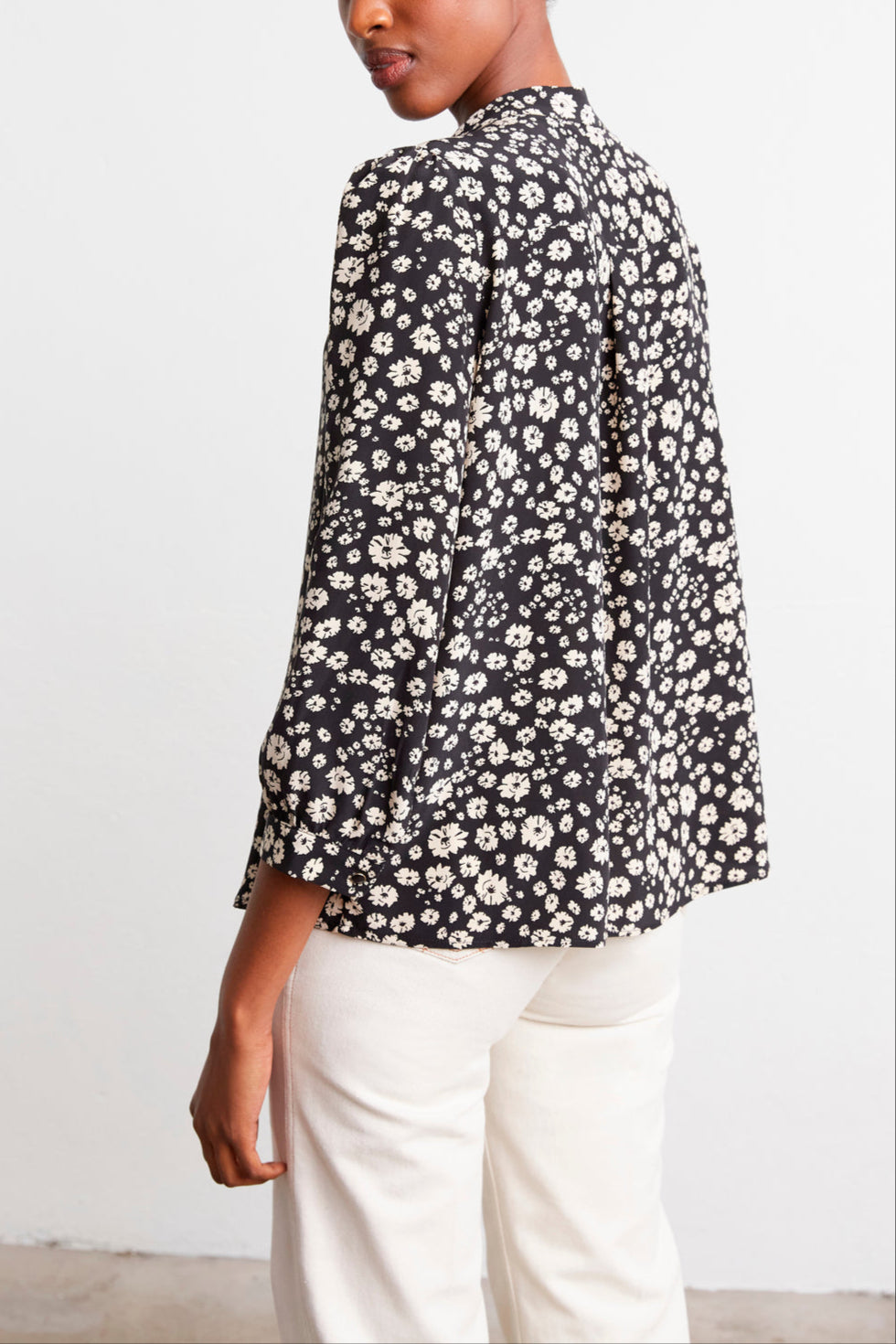 NILLS - Blouse en soie imprimée Faume - seconde main