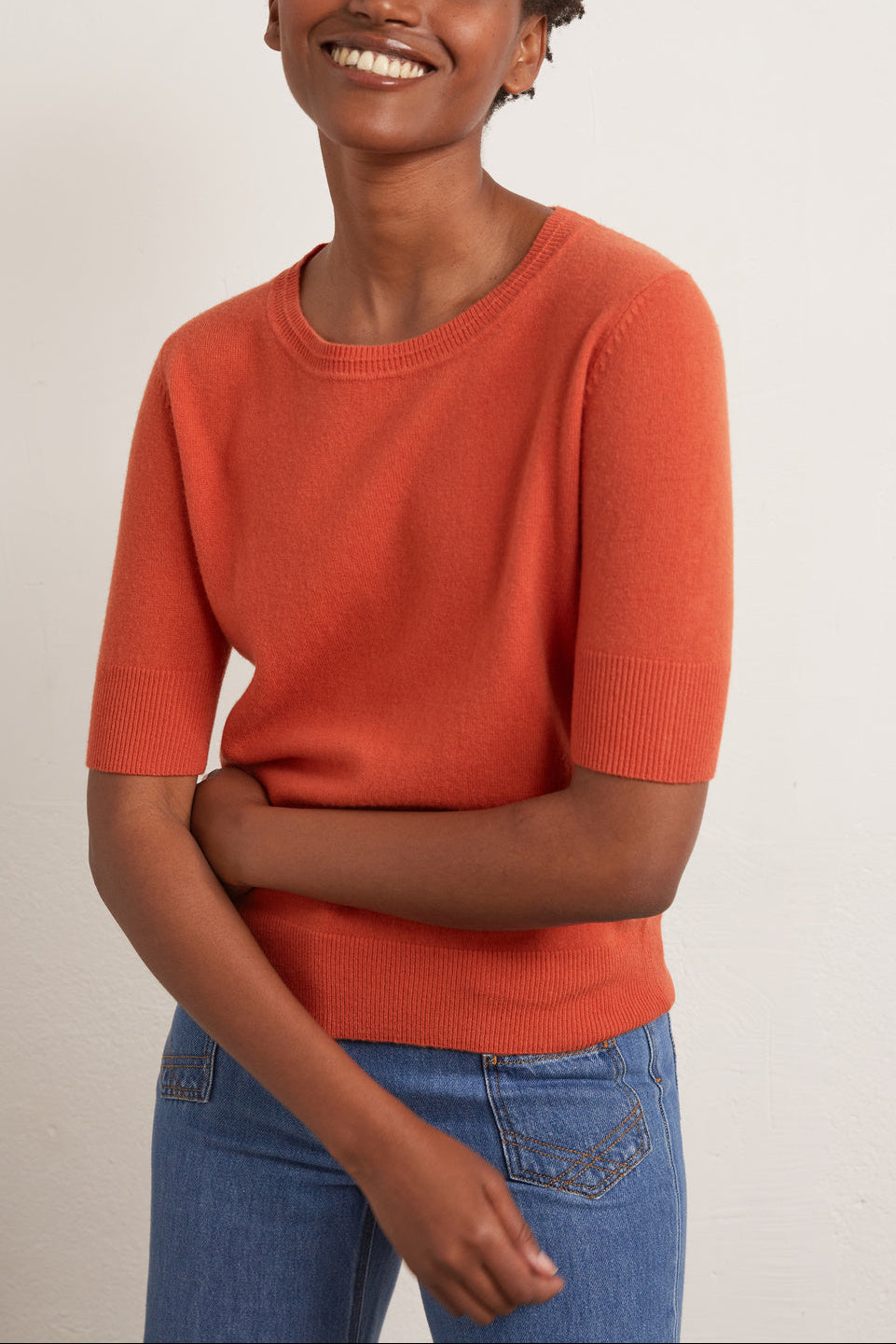 Pull à manches courtes en laine Faume - seconde main