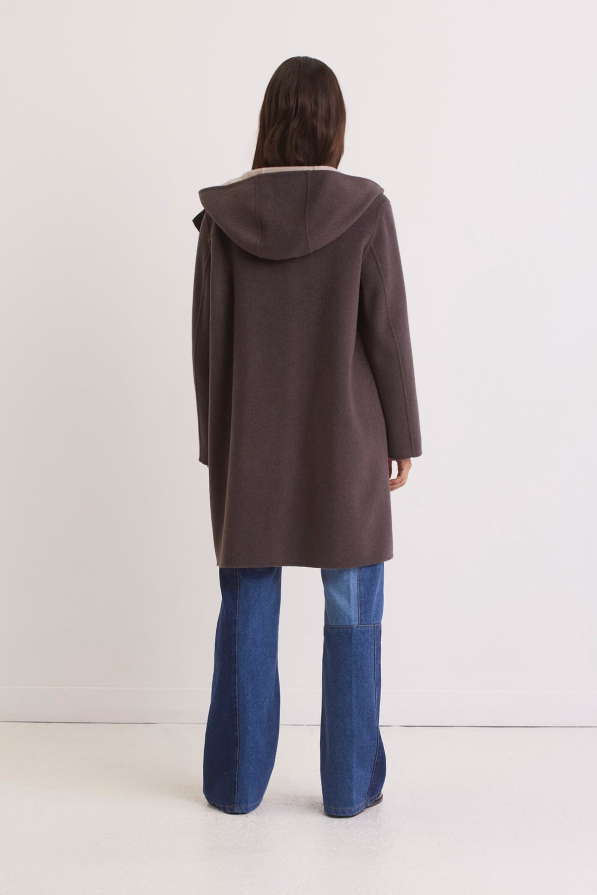Manteau réversible en laine double face - SALOMÉ Faume - seconde main