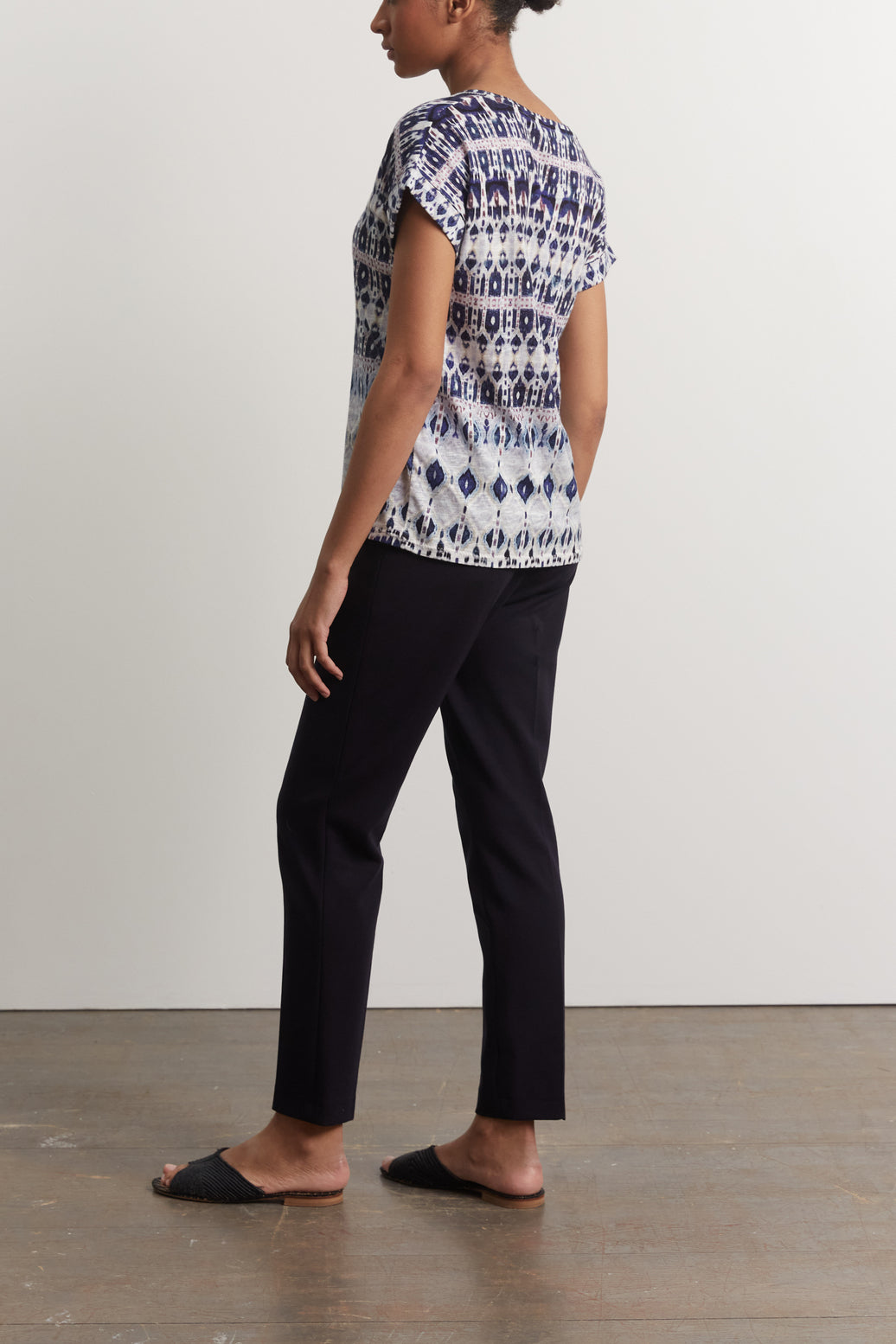Tee-shirt ethnique en coton mélangé - AALYA Faume - seconde main