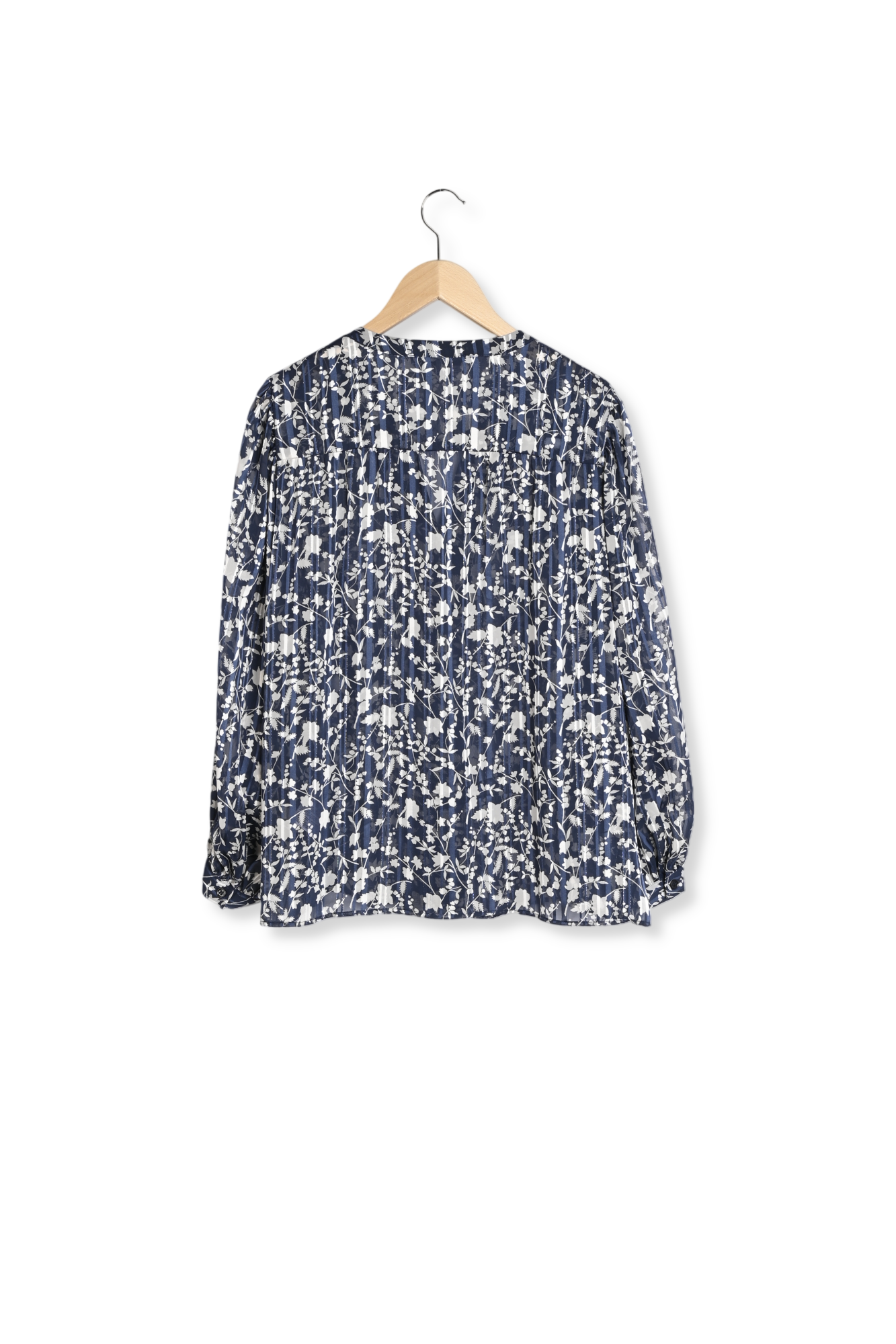 Blouse imprimée à lurex - UZETTE Faume - seconde main