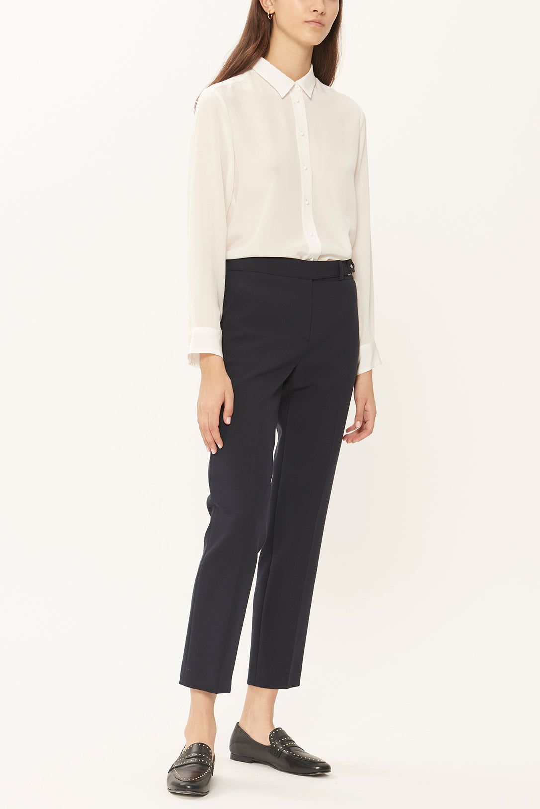 LYSON - Pantalon droit 7/8 en coton épais Faume - seconde main