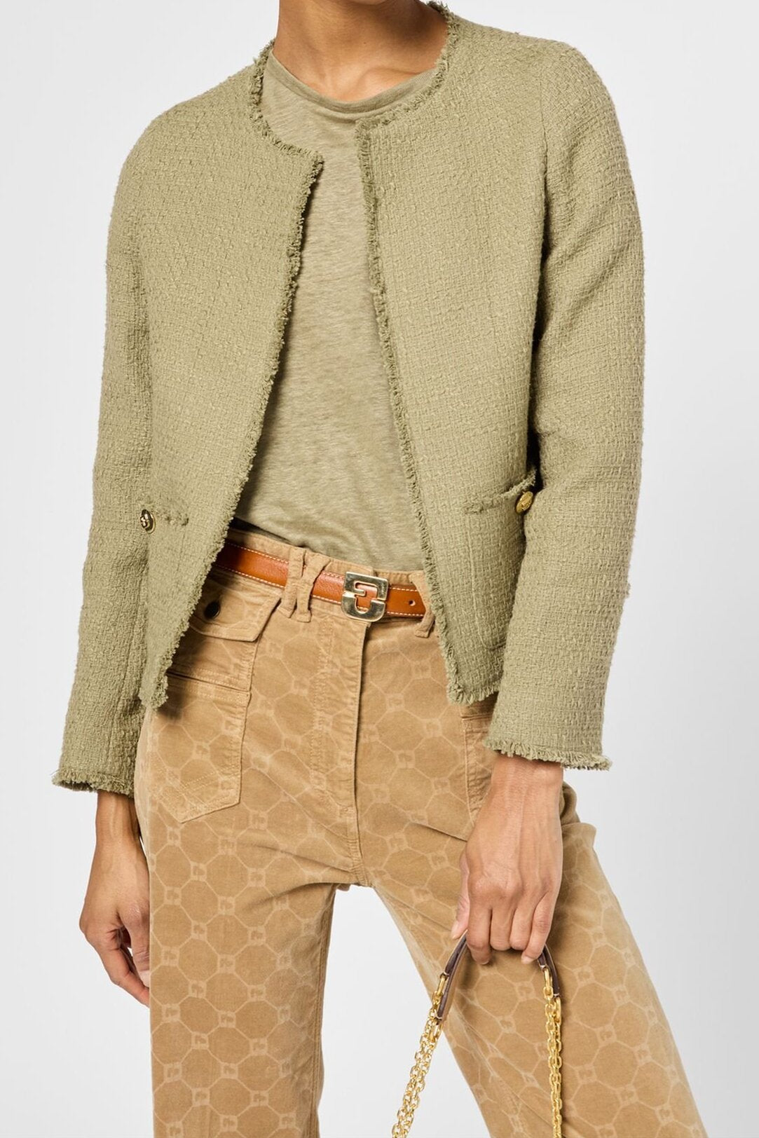 Veste en tweed et boutons dorés - RODINA Faume - seconde main