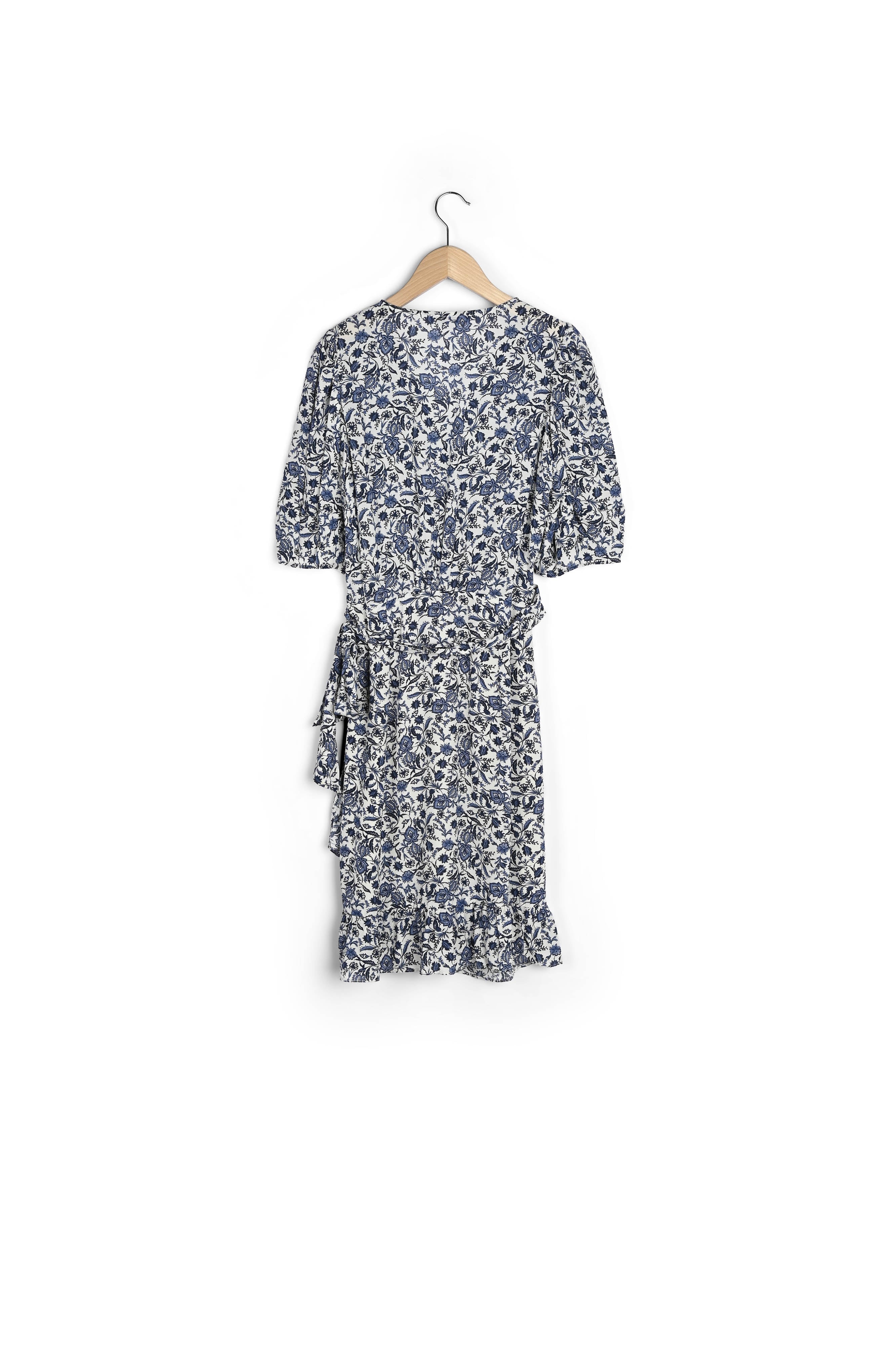 Robe courte portefeuille imprimé cachemire - JESABELLE Faume - seconde main