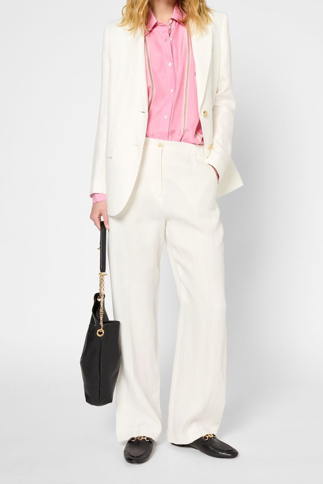 Chemise en soie à rayures - UZZANA Faume - seconde main