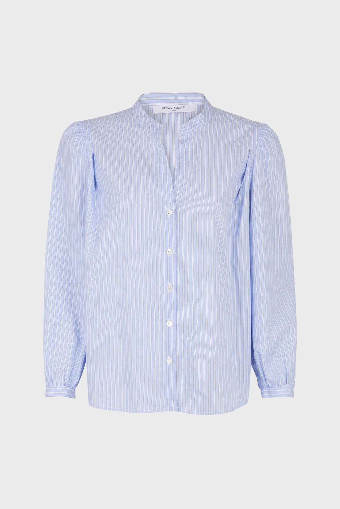Chemise en popeline de coton à rayures- CLARENCE Faume - seconde main