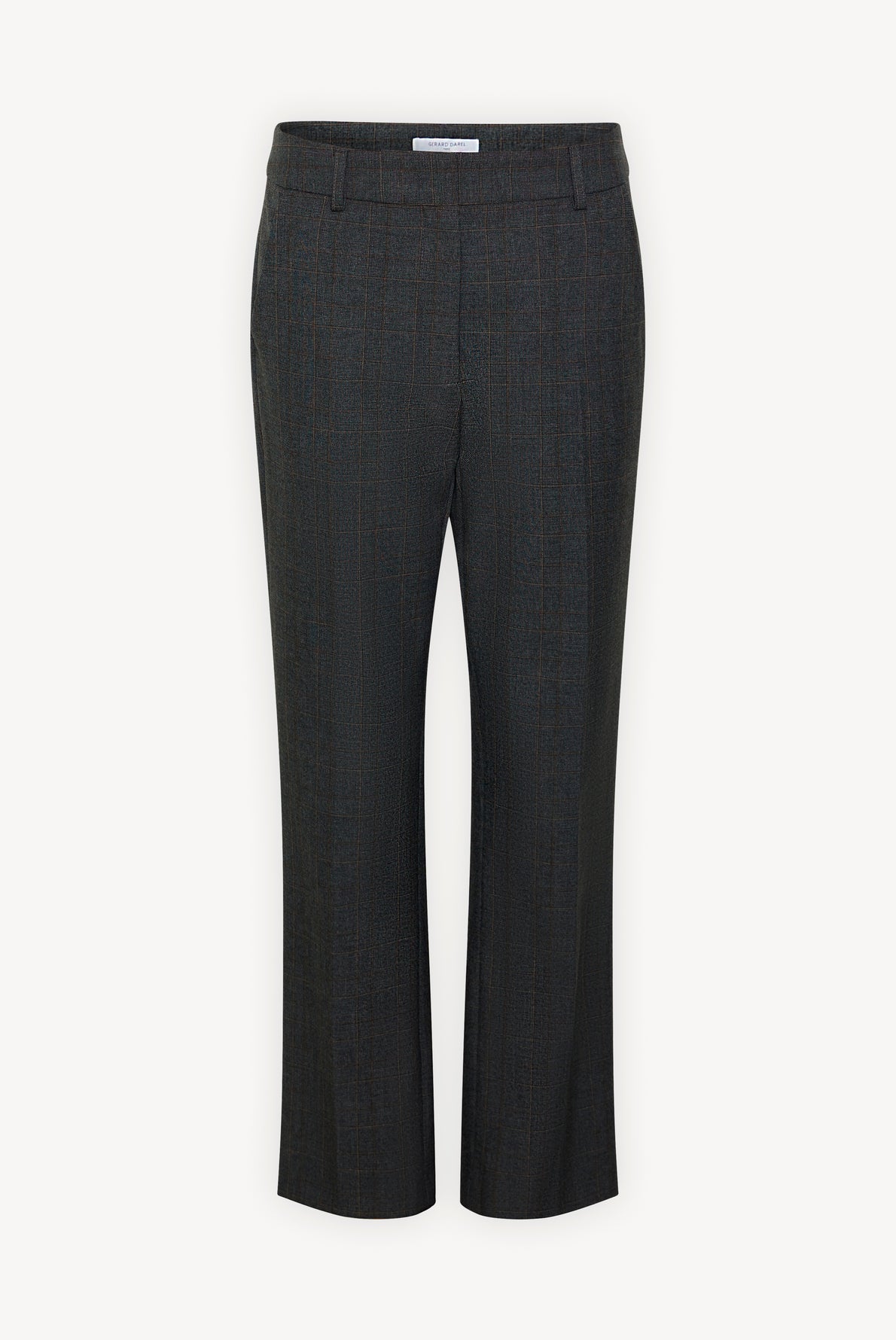 Pantalon droit à carreaux discrets - ELIZ Faume - seconde main