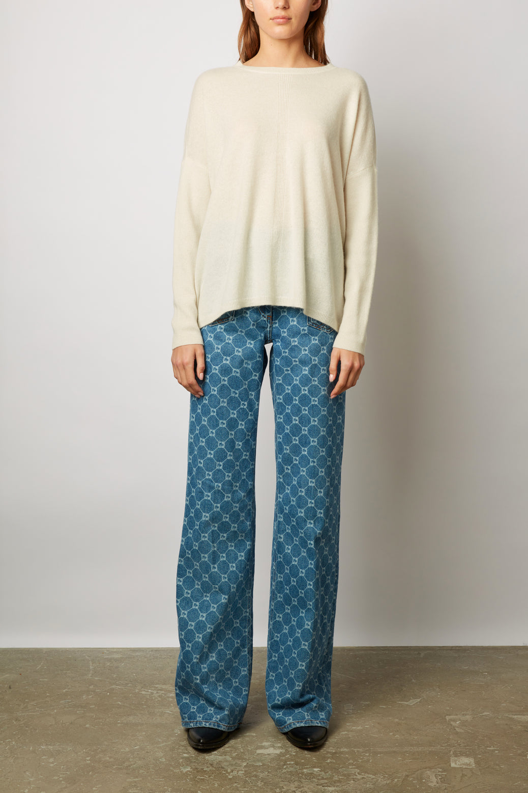 Pull col rond en cachemire - LIZEA Faume - seconde main