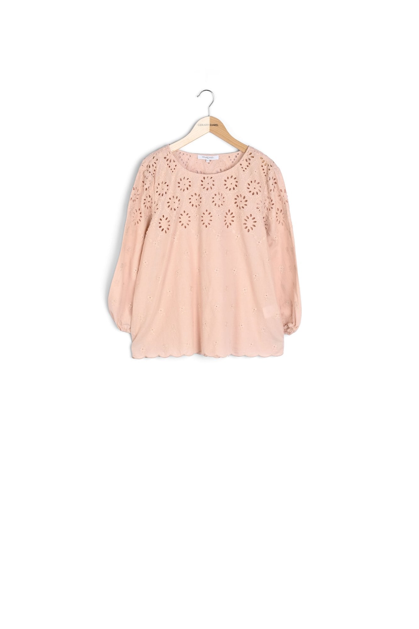 NESSIE - Blouse coton et dentelle anglaise Faume - seconde main