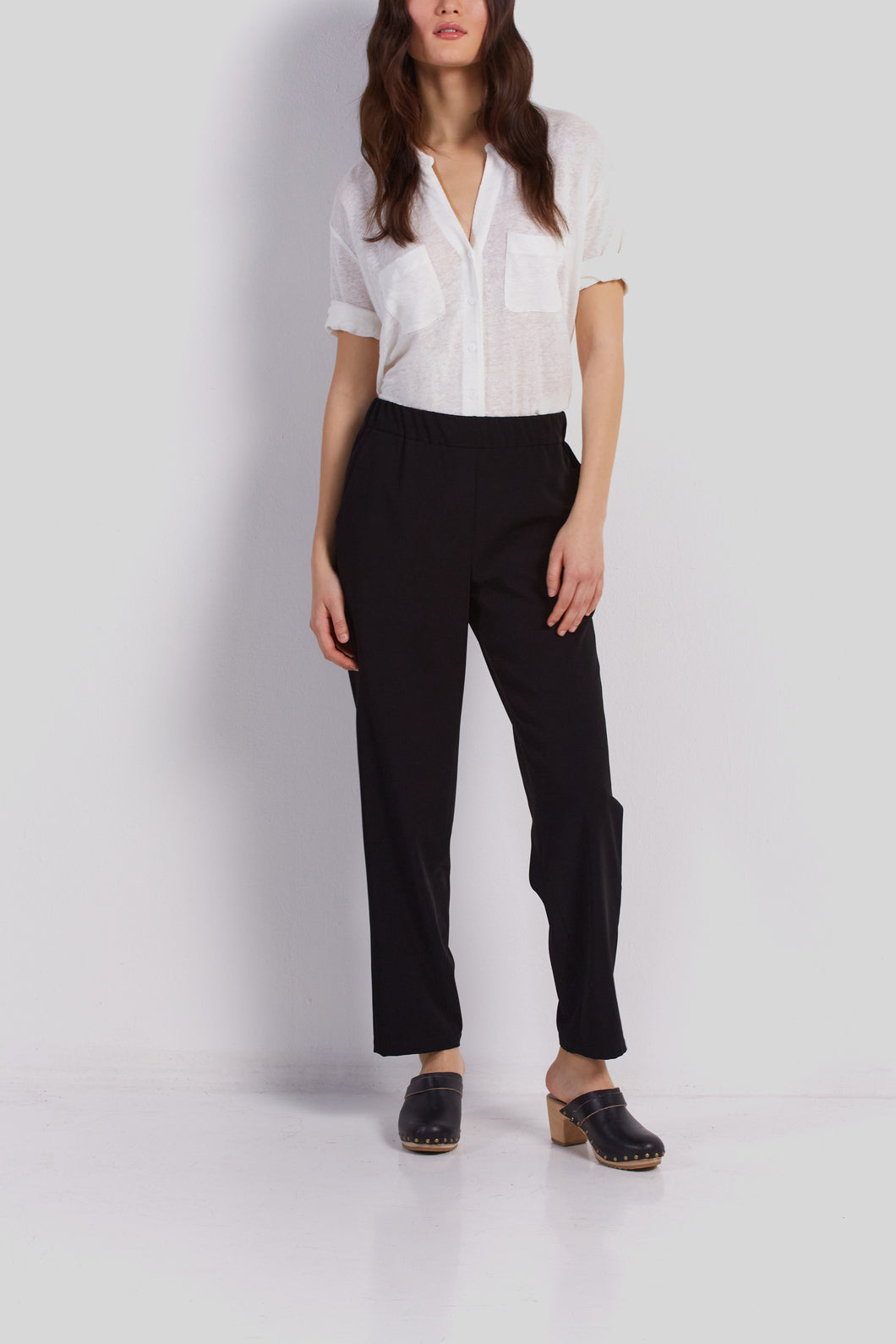 Pantalon droit avec taille élastiquée - ELSON Faume - seconde main