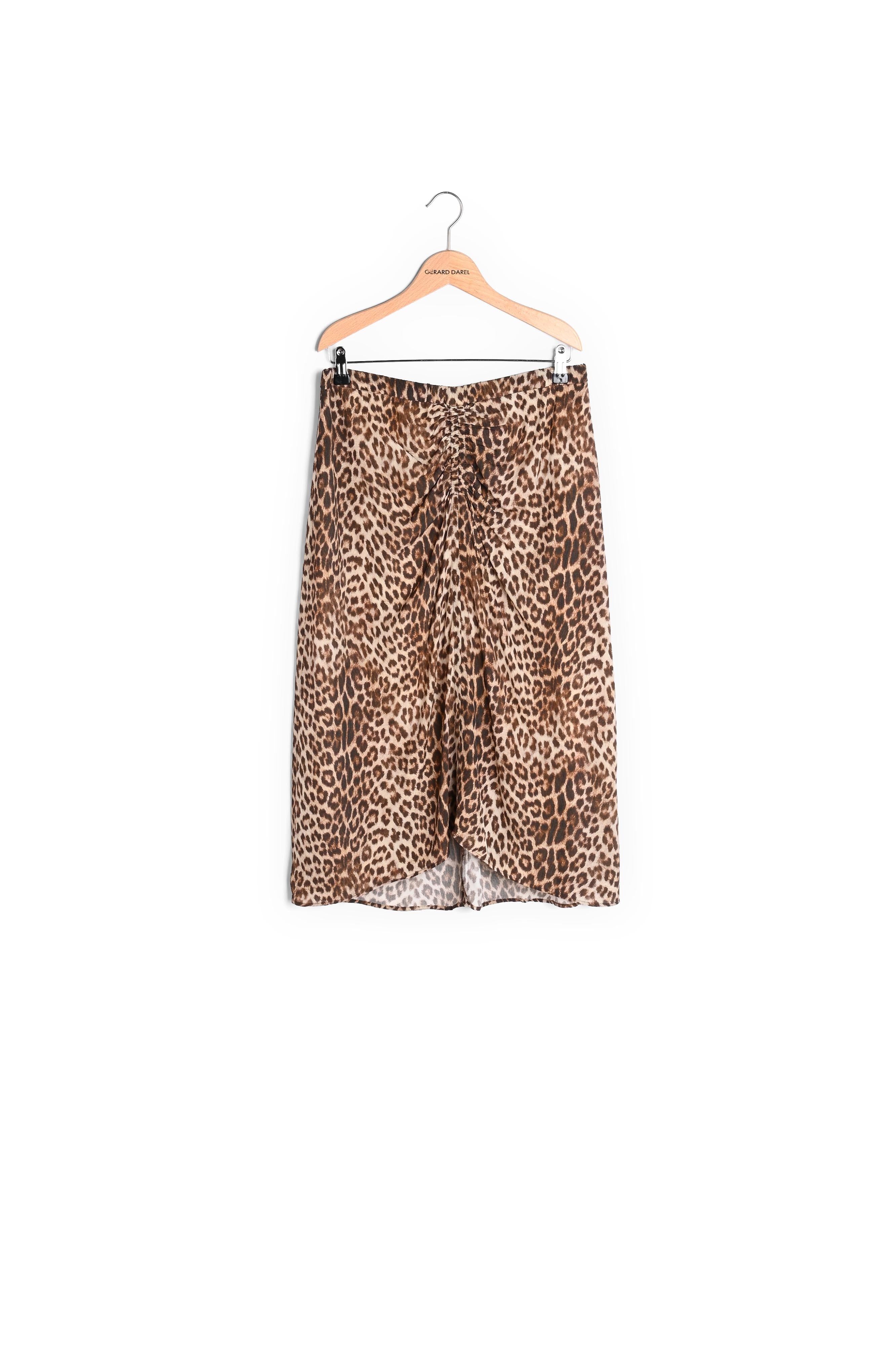 Jupe mi-longue imprimé léopard - BETHY Faume - seconde main