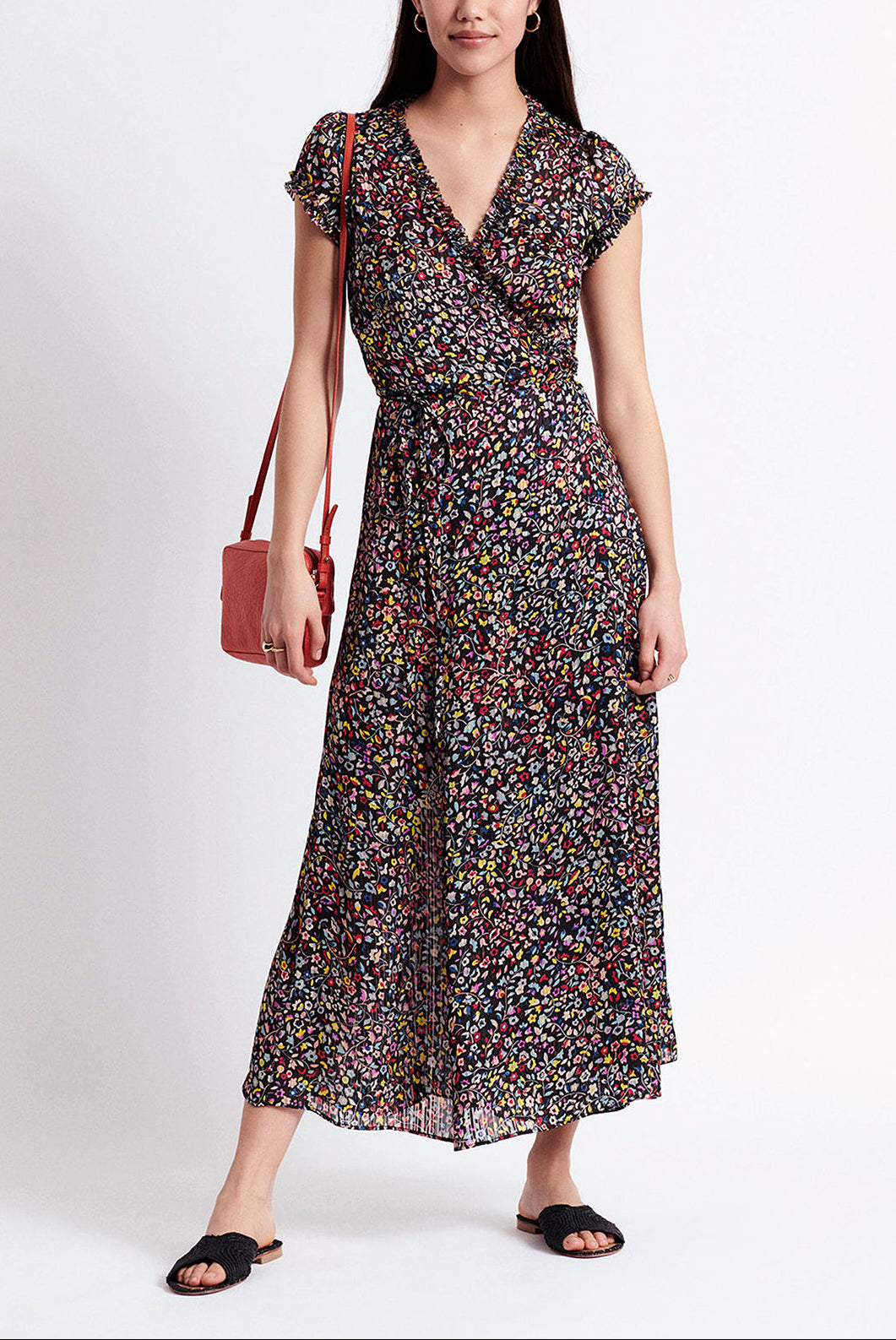 SUSY - Robe longue en jacquard imprimé Faume - seconde main