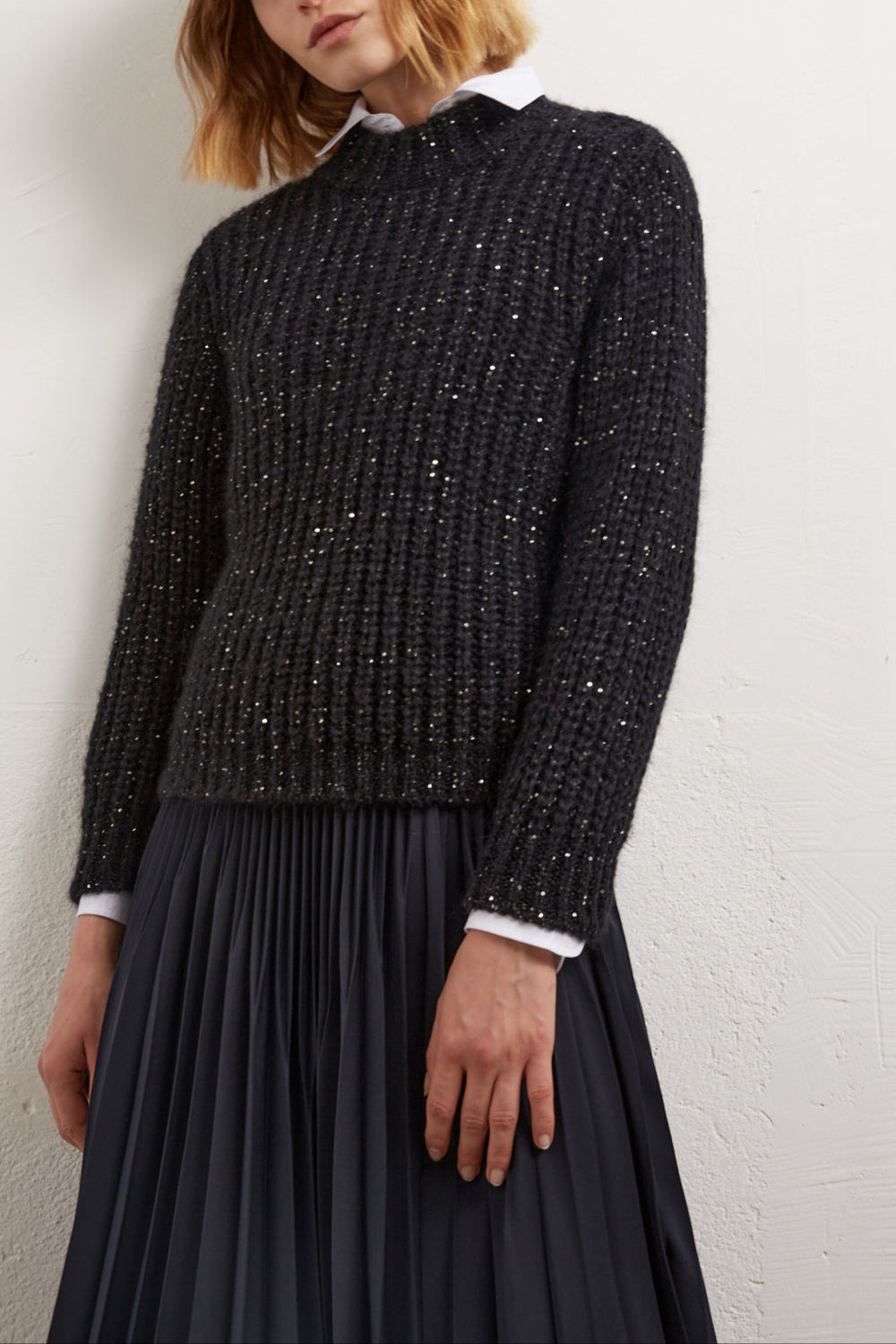 Pull en mohair avec sequins Faume - seconde main