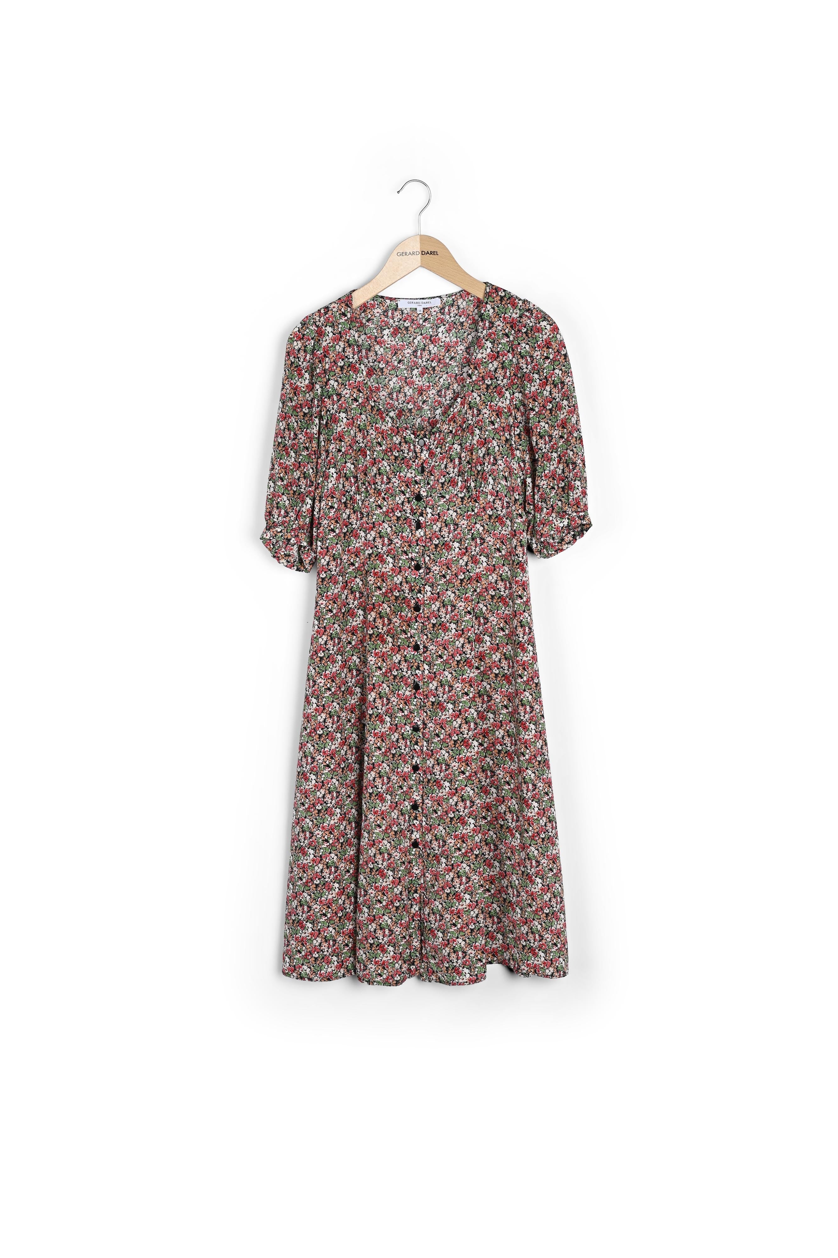 Robe boutonnée à motif - JAHLYA Faume - seconde main