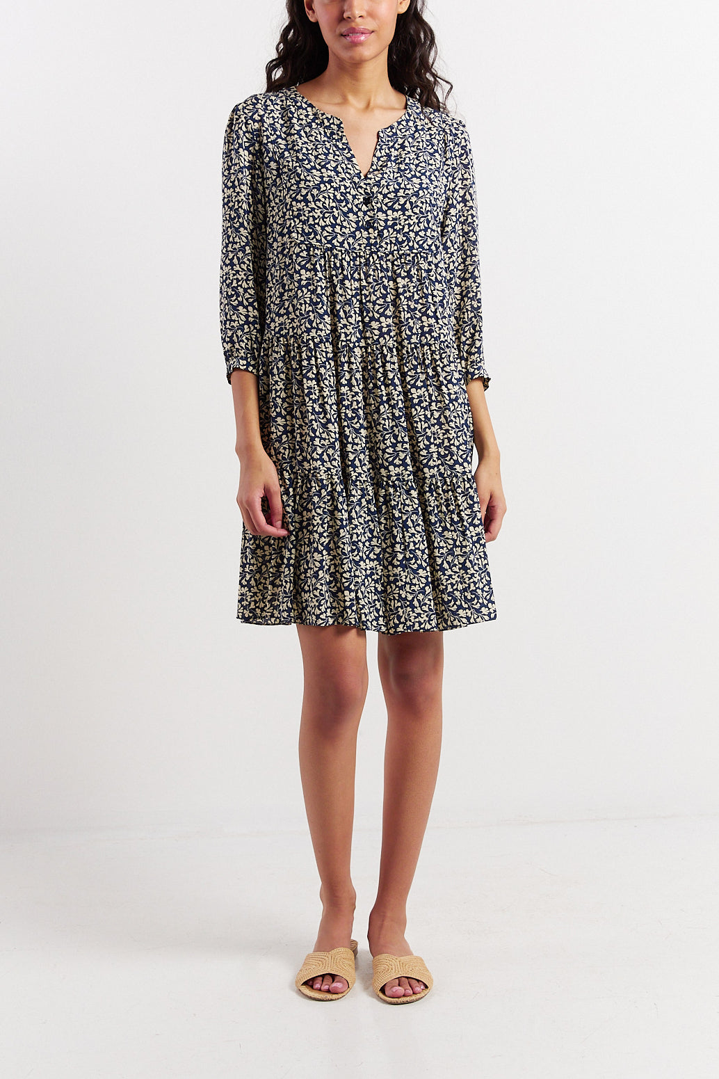 Robe fleurie à étages - JACOB Faume - seconde main