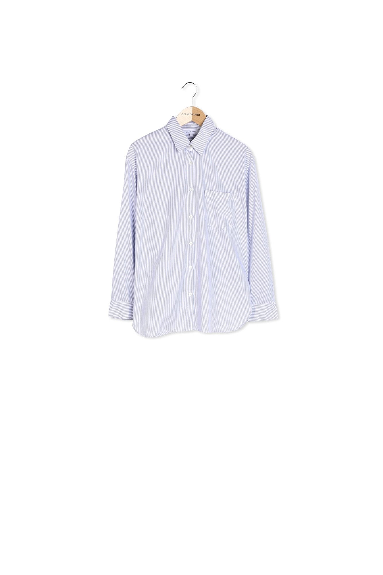 Chemise en popeline à rayures - BLANCHE Faume - seconde main