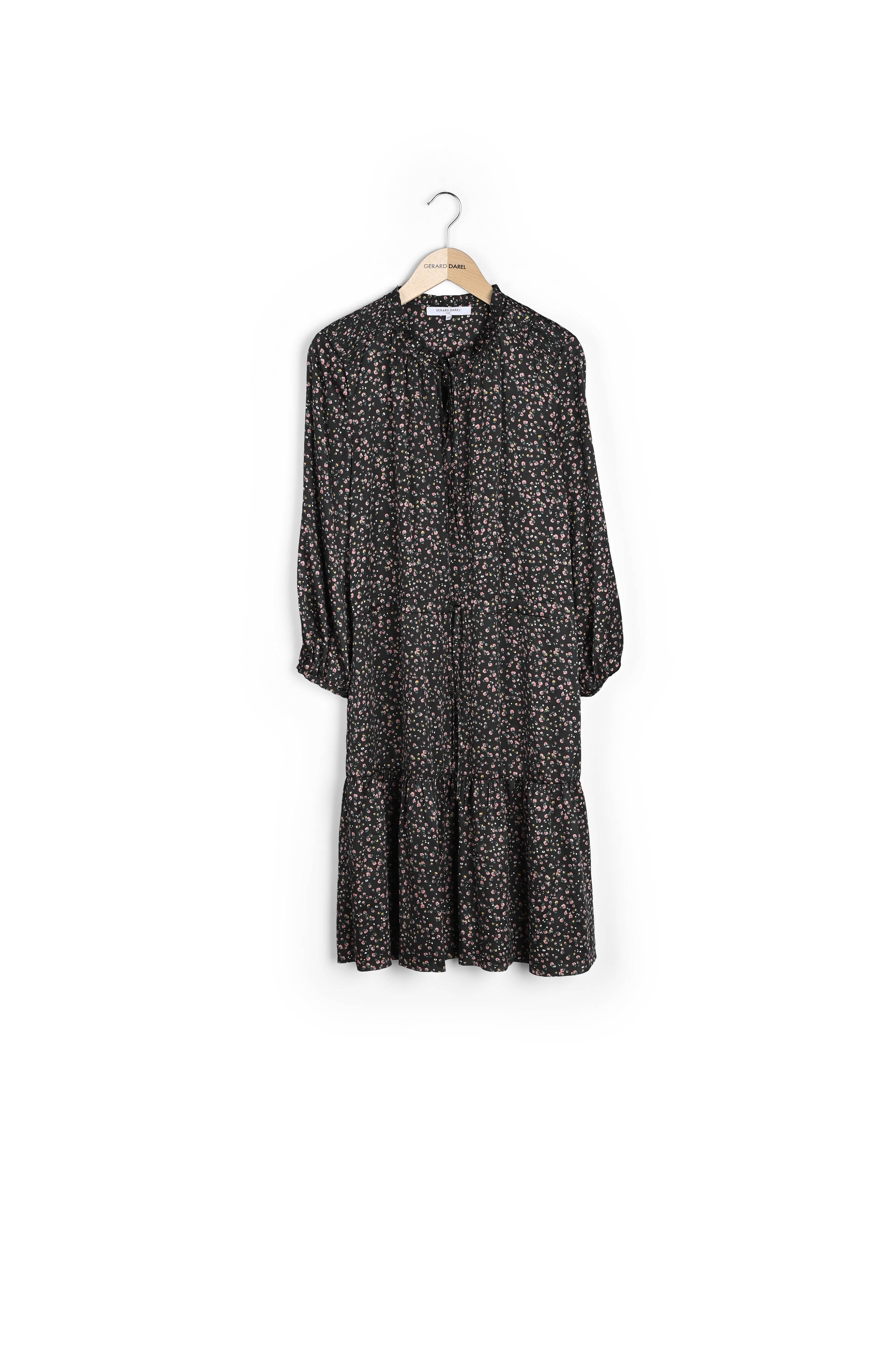 DIXIE - Robe longue imprimé floral Faume - seconde main