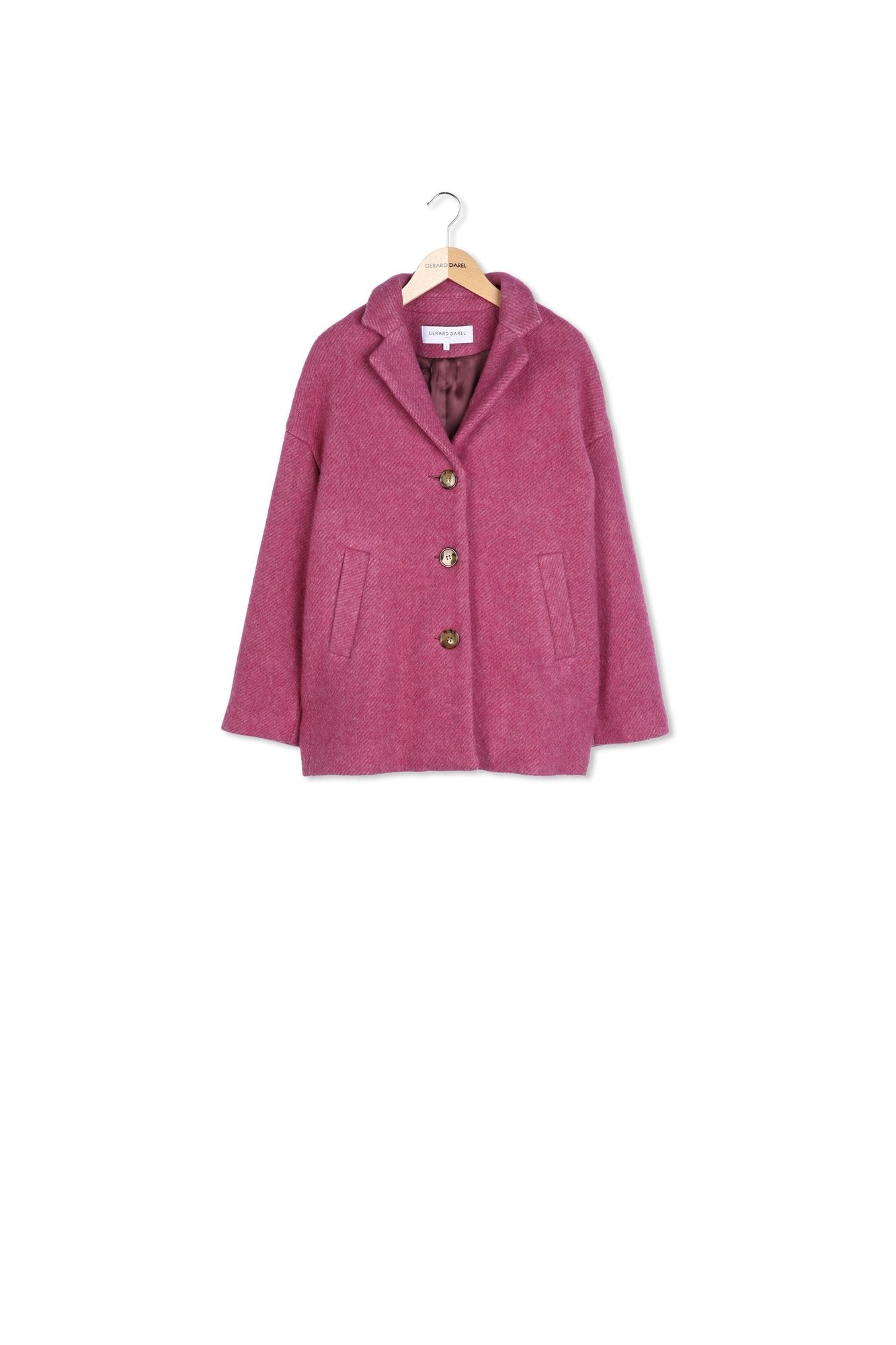 Manteau court rose fuchsia - LINETTE Faume - seconde main