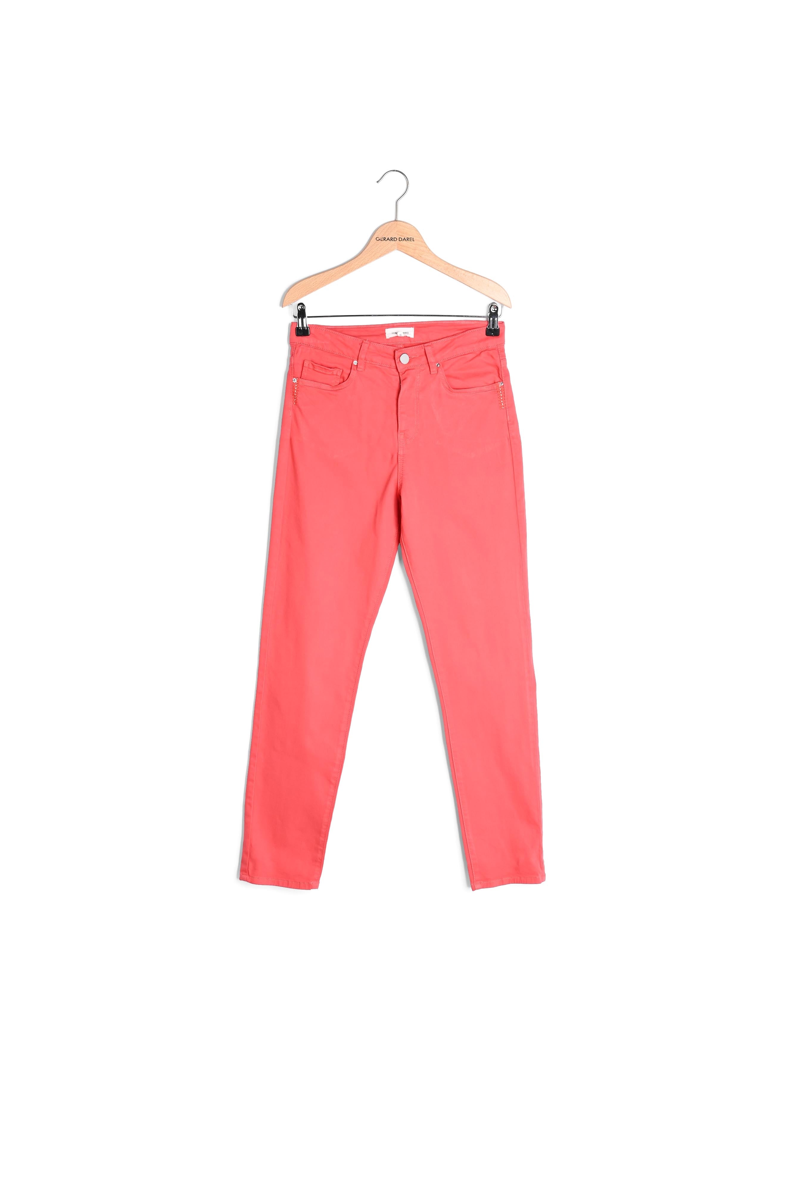 MAYA - Pantalon 5 poches en coton Stretch Faume - seconde main