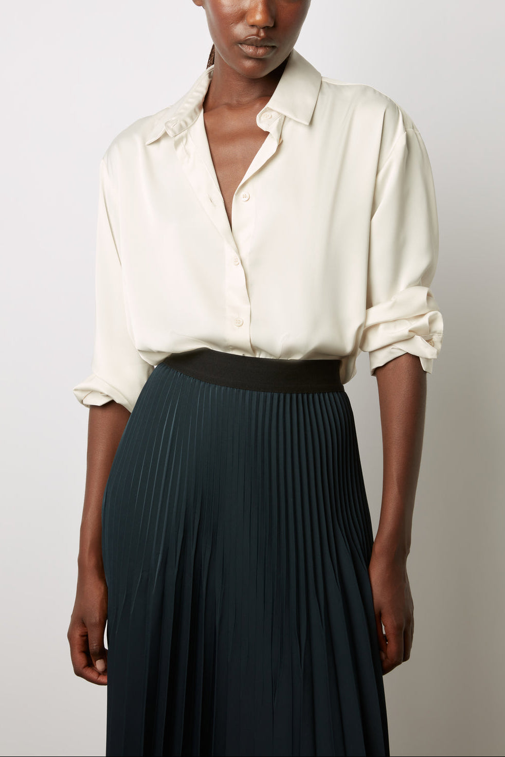Chemise fluide satinée - CINDY Faume - seconde main
