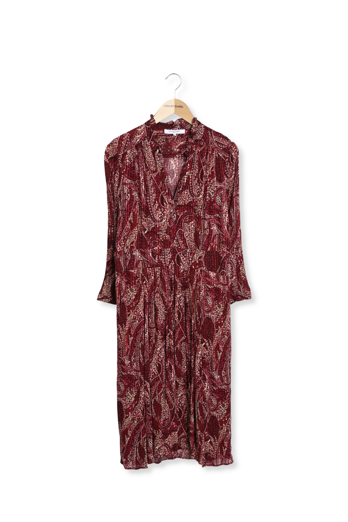 Robe mi-longue à l'imprimé cachemire - JUDITH Faume - seconde main