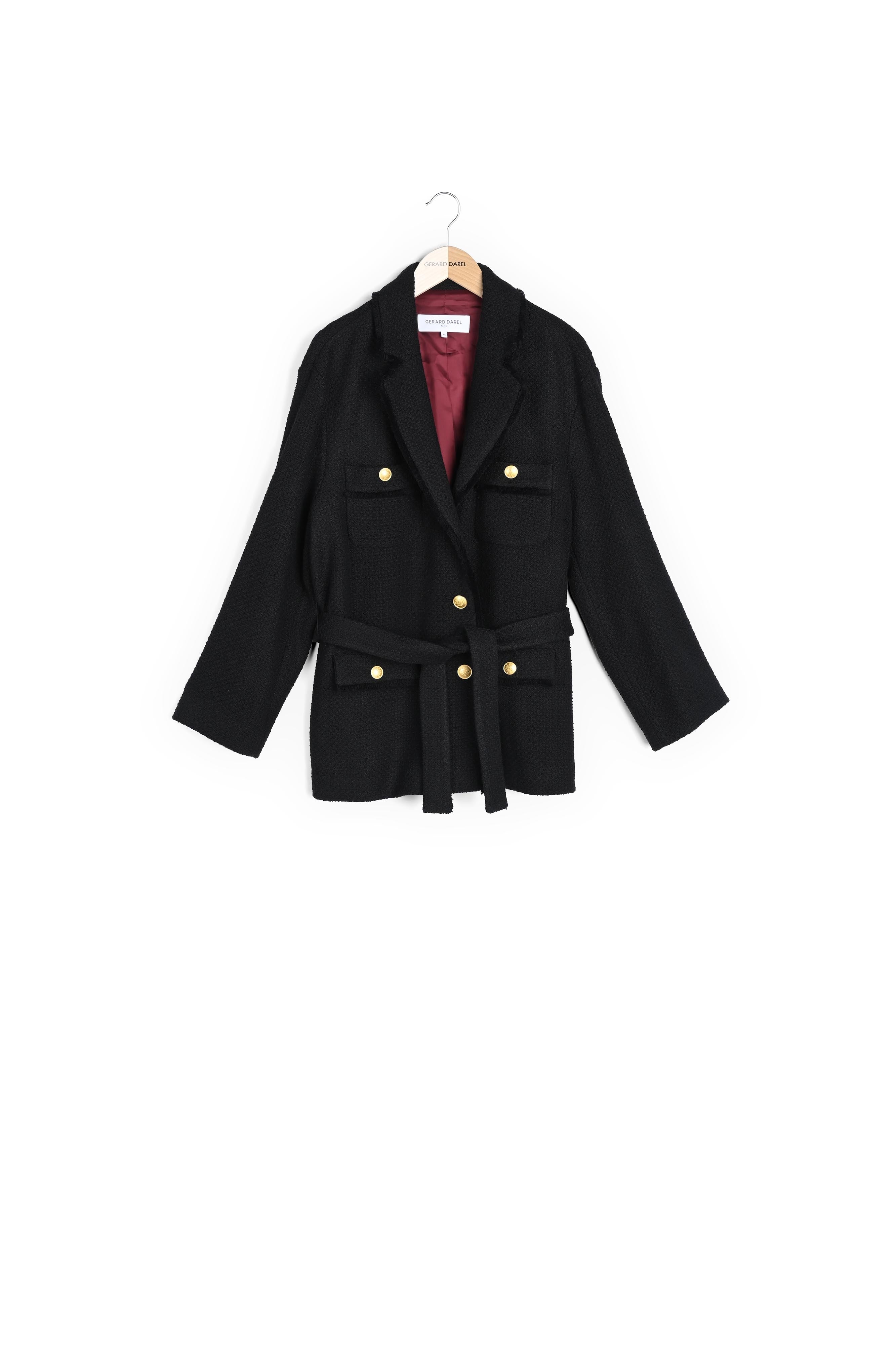 Veste en tweed et boutons dorés - NAOMI Faume - seconde main