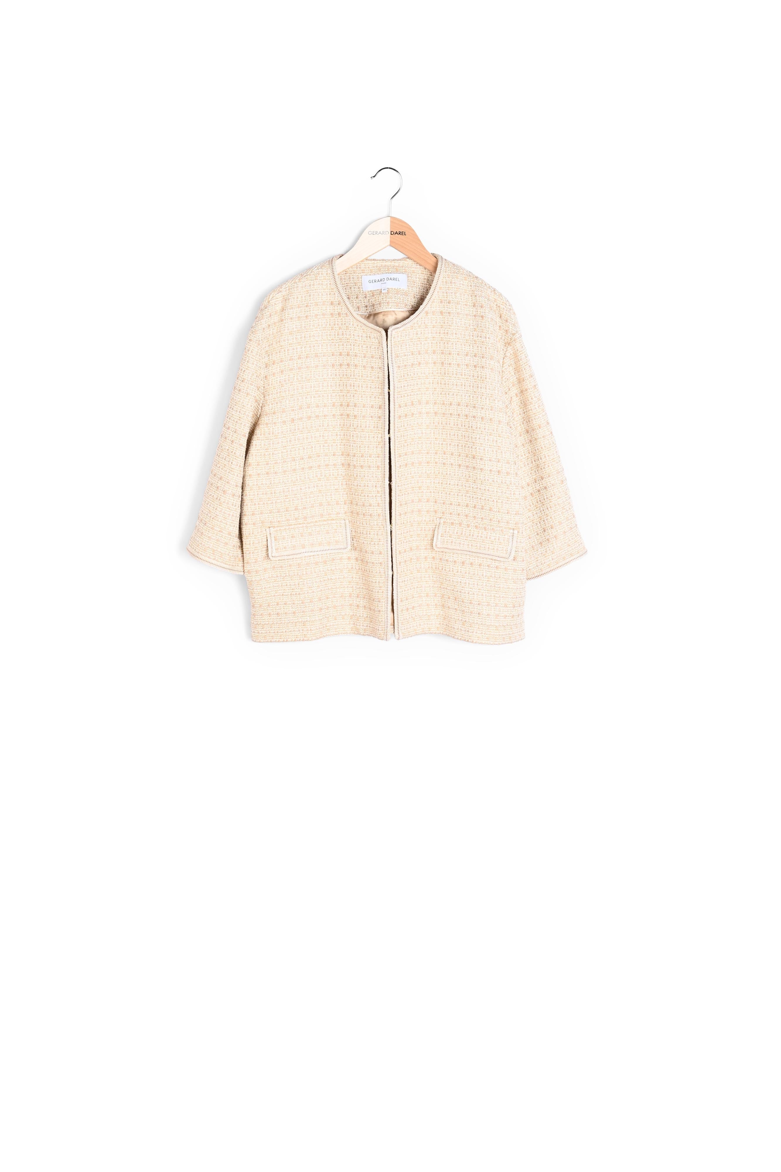 AGOSTINA - Veste en tweed avec Lurex Faume - seconde main