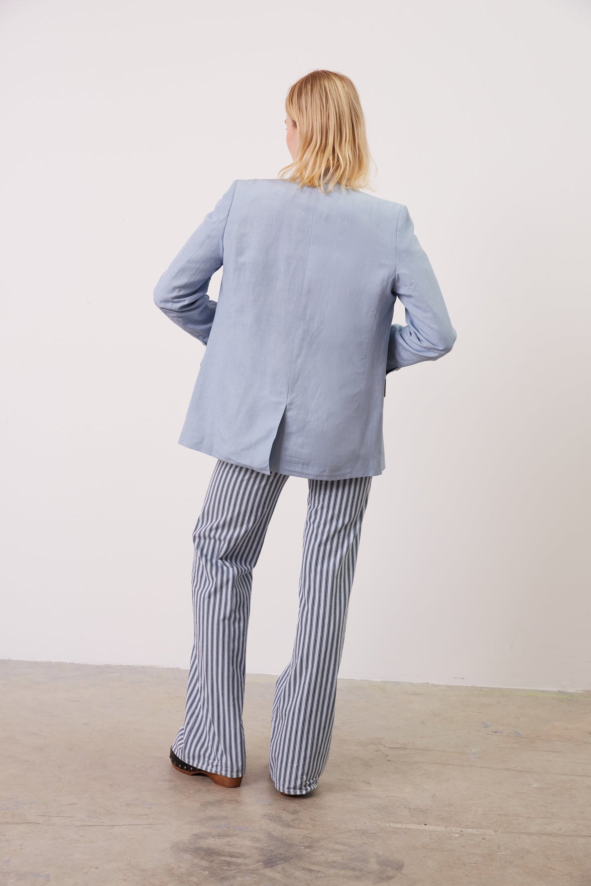 Veste de tailleur en lin mélangé - NATHIS Faume - seconde main