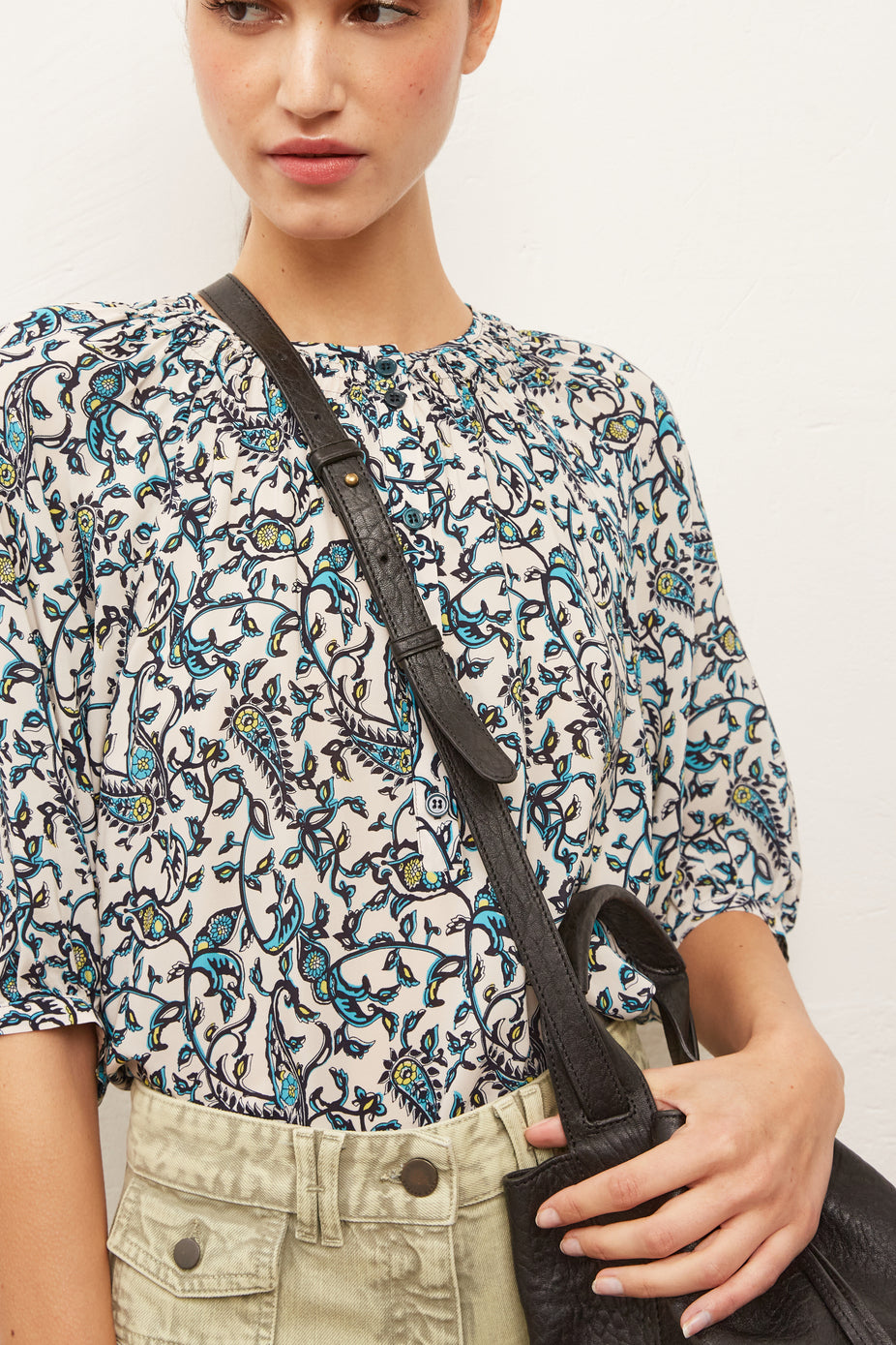 NALEA - Blouse en crêpe Faume - seconde main