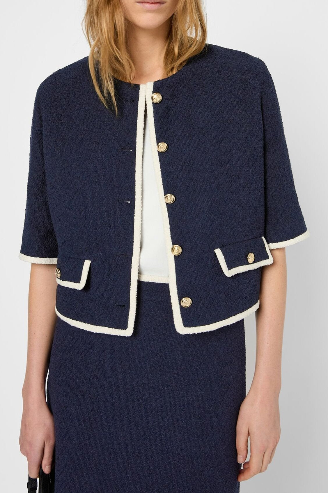 Veste courte esprit tweed - RELINA Faume - seconde main