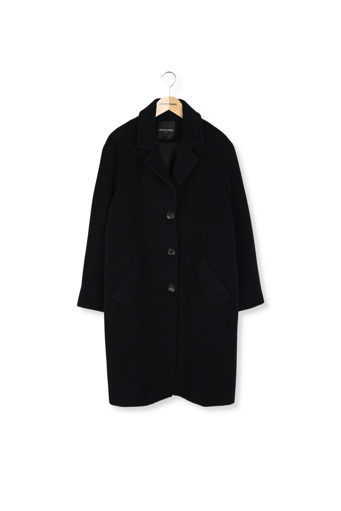Manteau droit en laine mélangée - LATHICIA Faume - seconde main