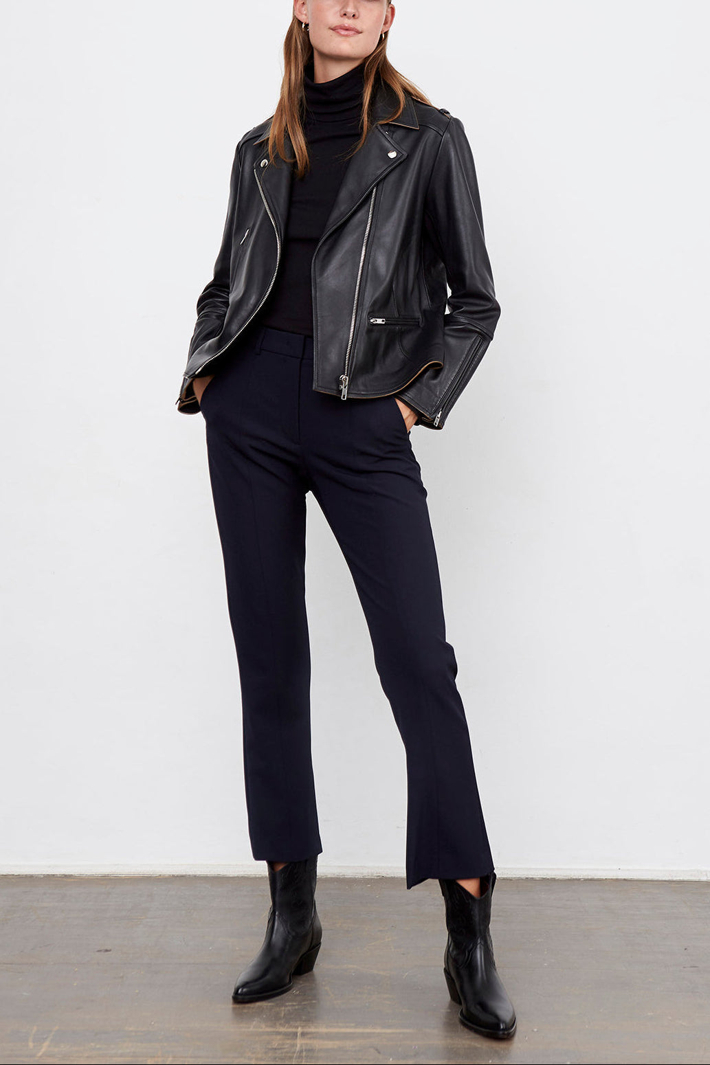 LUCIEN - Pantalon droit surpiqué Faume - seconde main