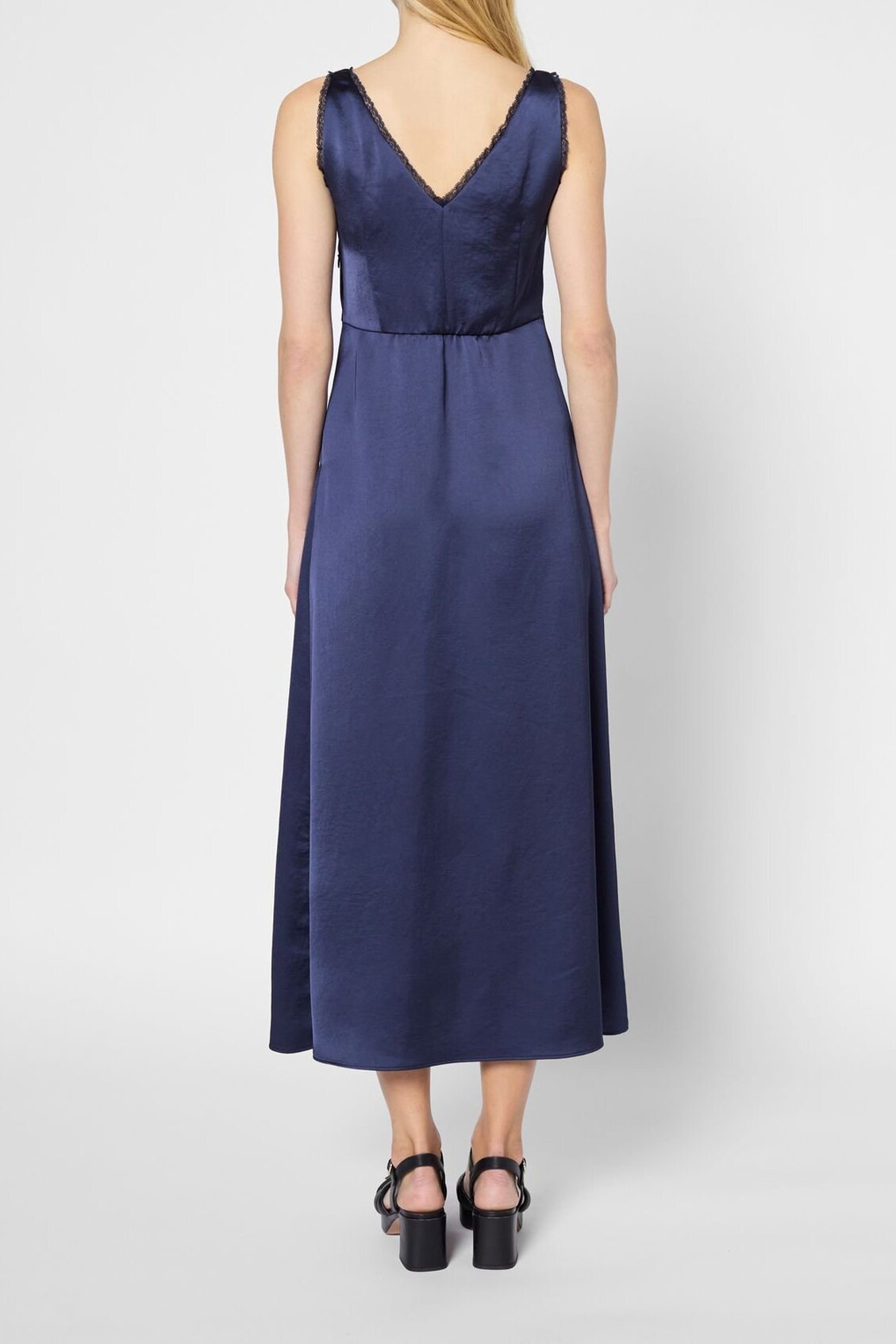 Robe longue sans manche en satin - PHILIPPINE Faume - seconde main