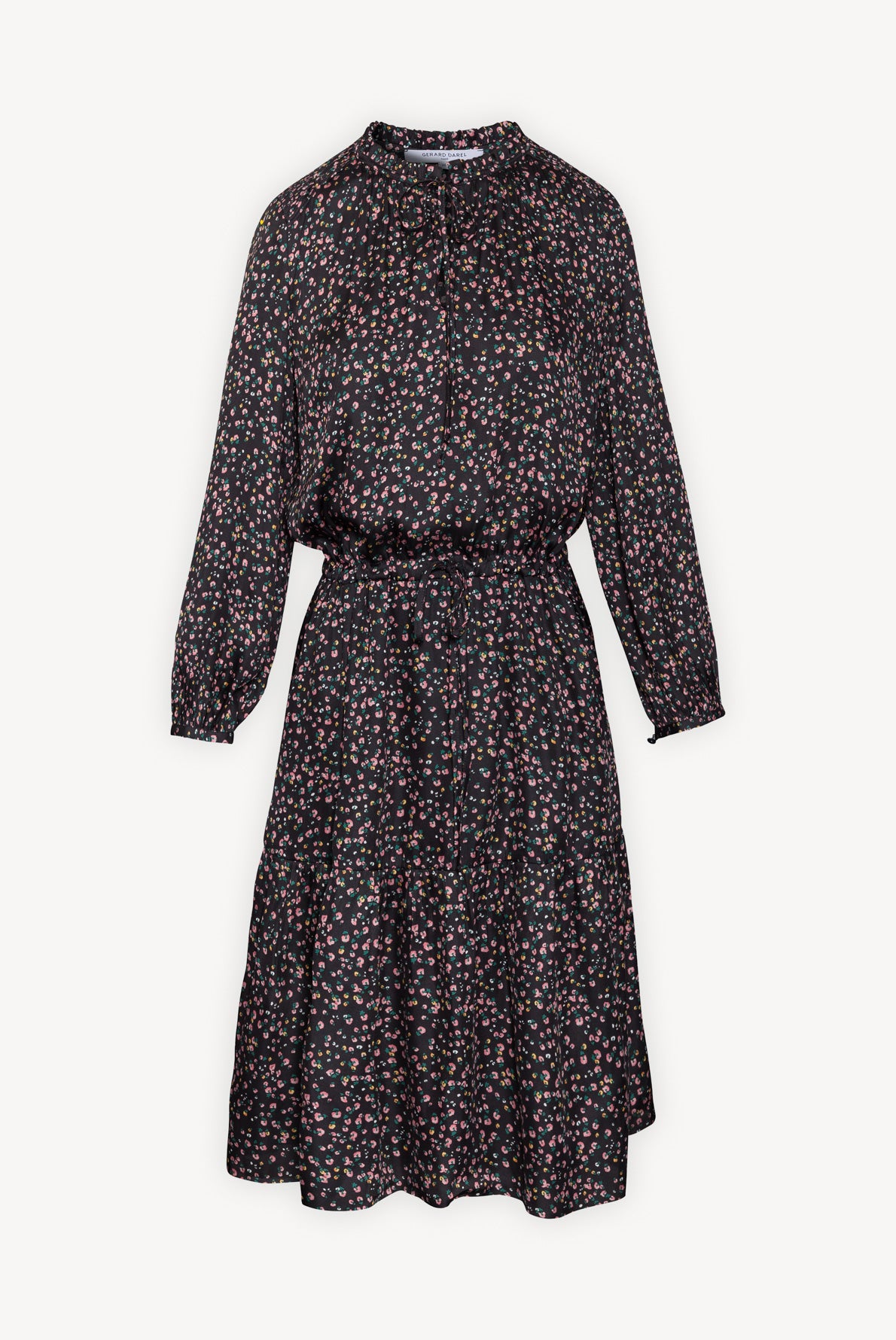 DIXIE - Robe longue imprimé floral Faume - seconde main