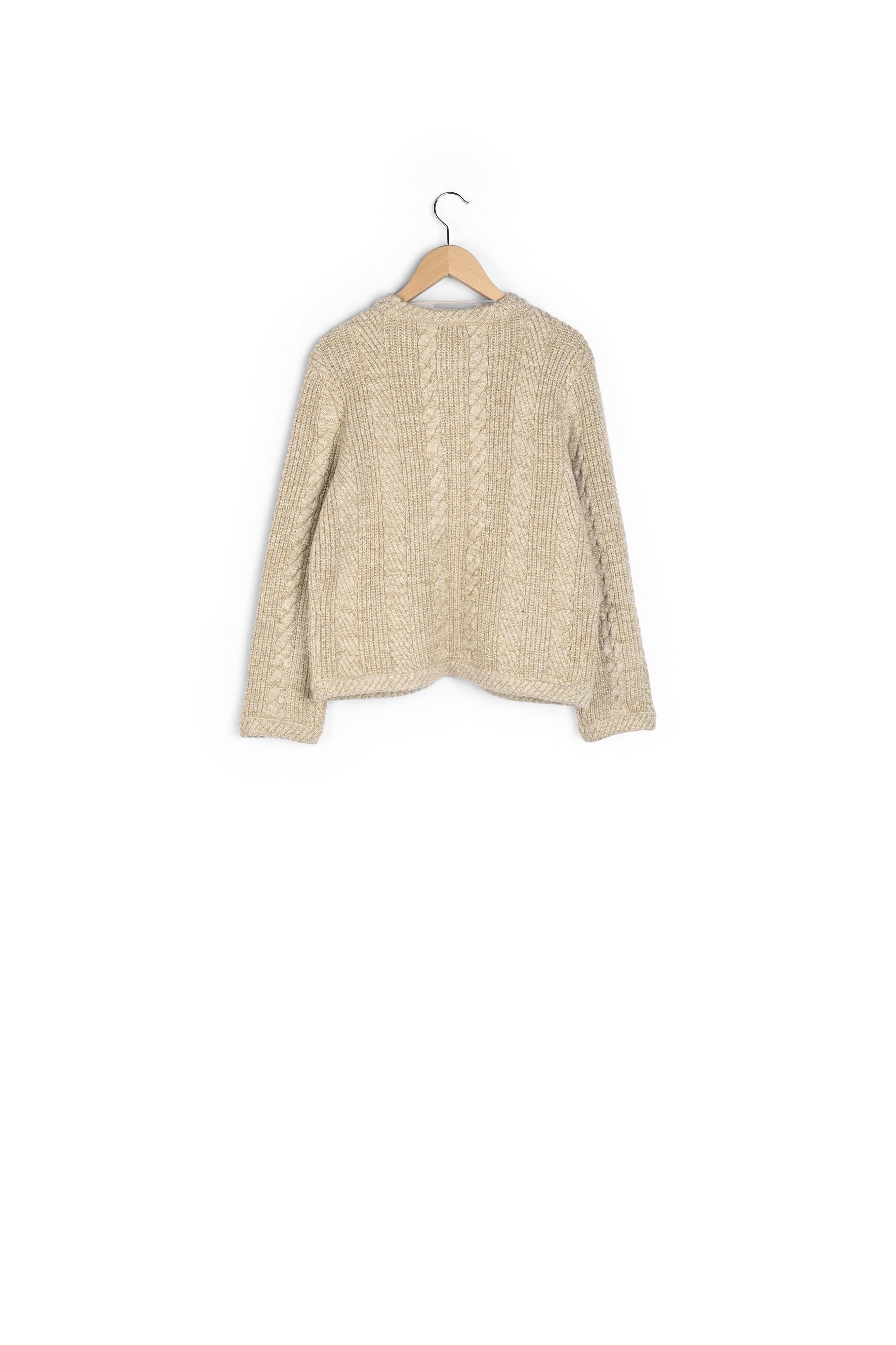 Gilet épais d'hiver en maille et lurex - BONY Faume - seconde main