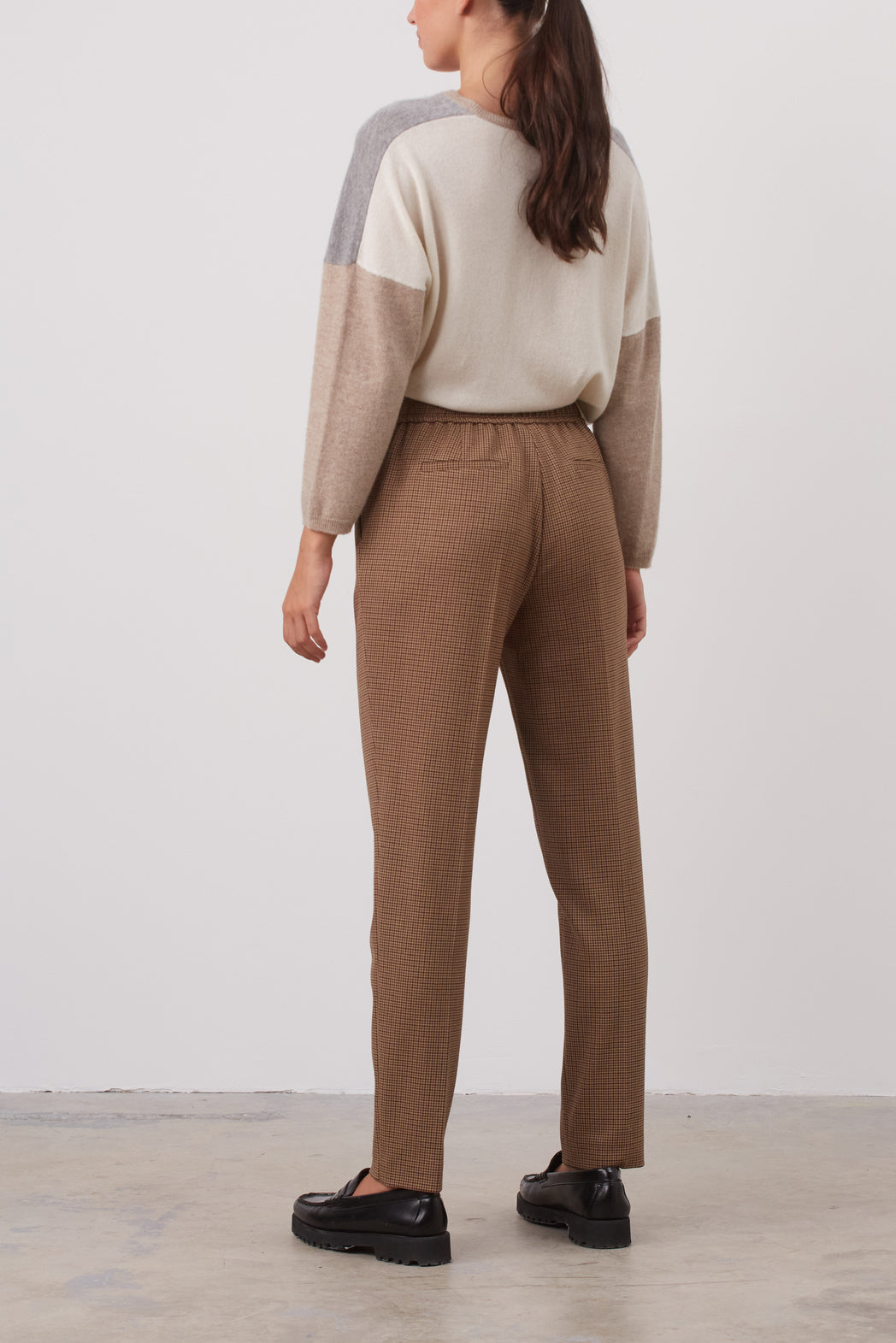 Pantalon tailleur décontracté à motif - EMMA Faume - seconde main