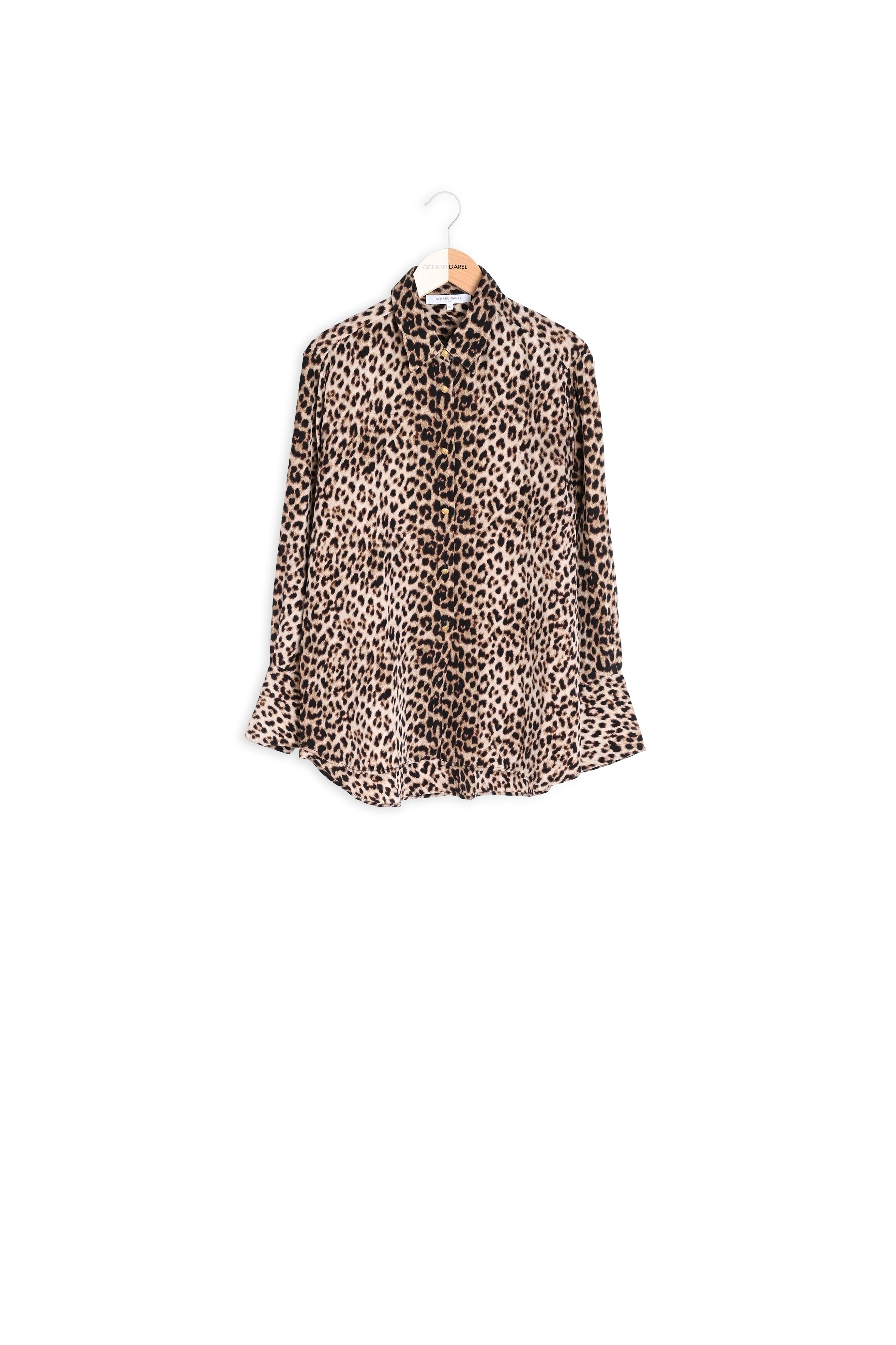 Adriana - Chemise en soie à imprimé animalier Faume - seconde main