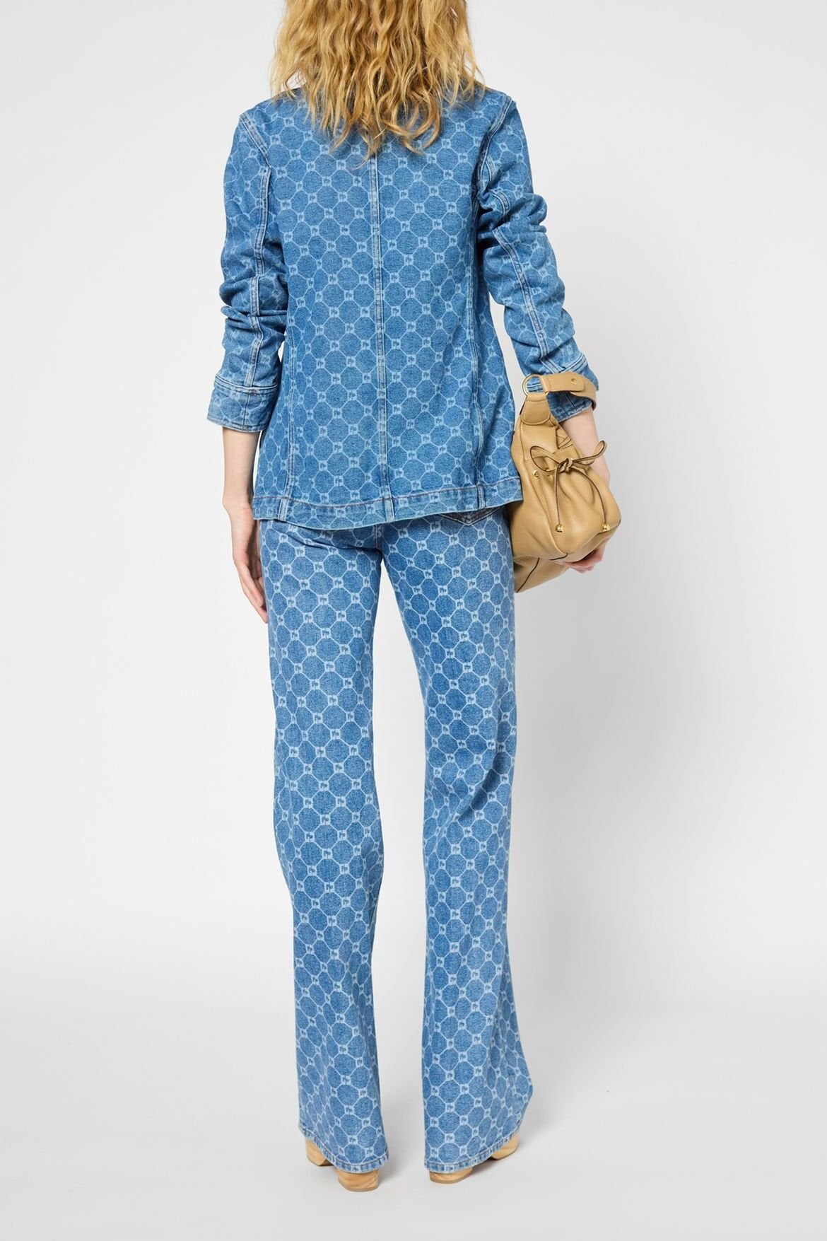 Veste en denim à monogramme - ROSANIA Faume - seconde main