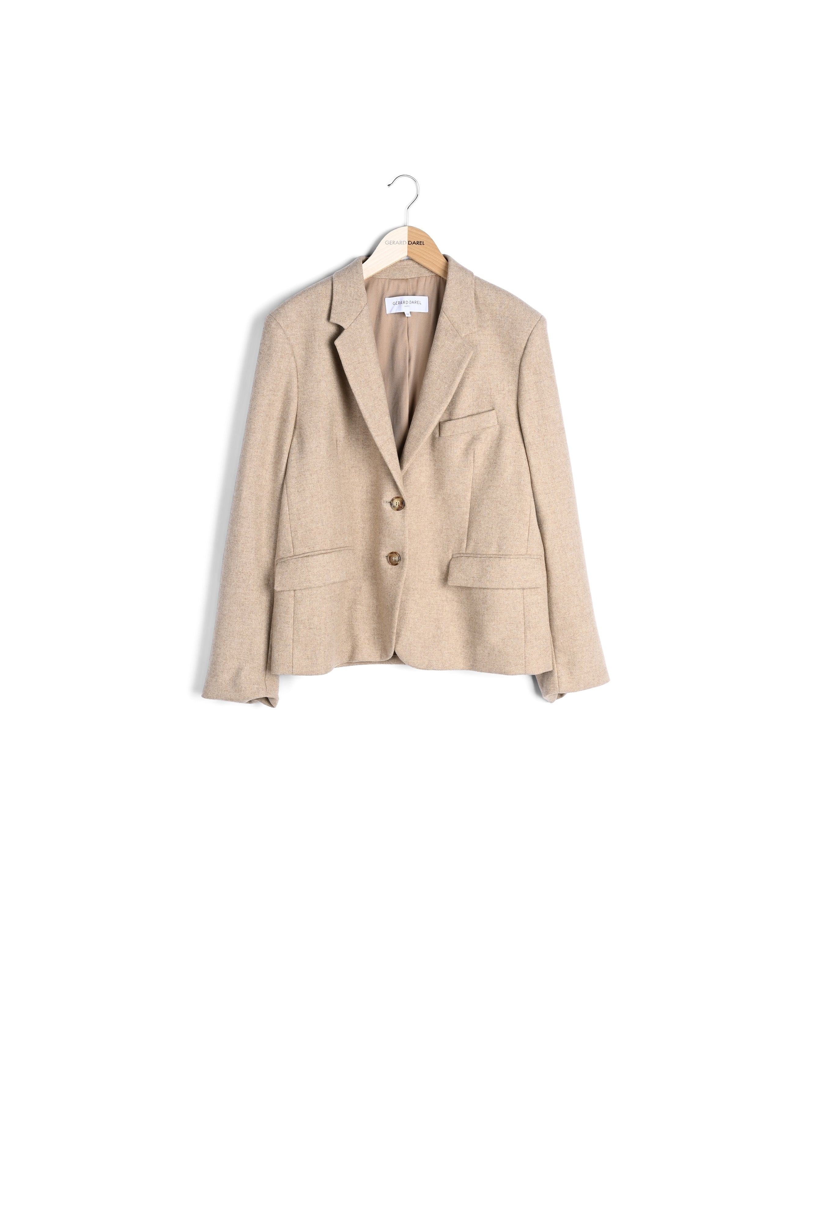 Veste tailleur en lainage sergé - NELLE Faume - seconde main