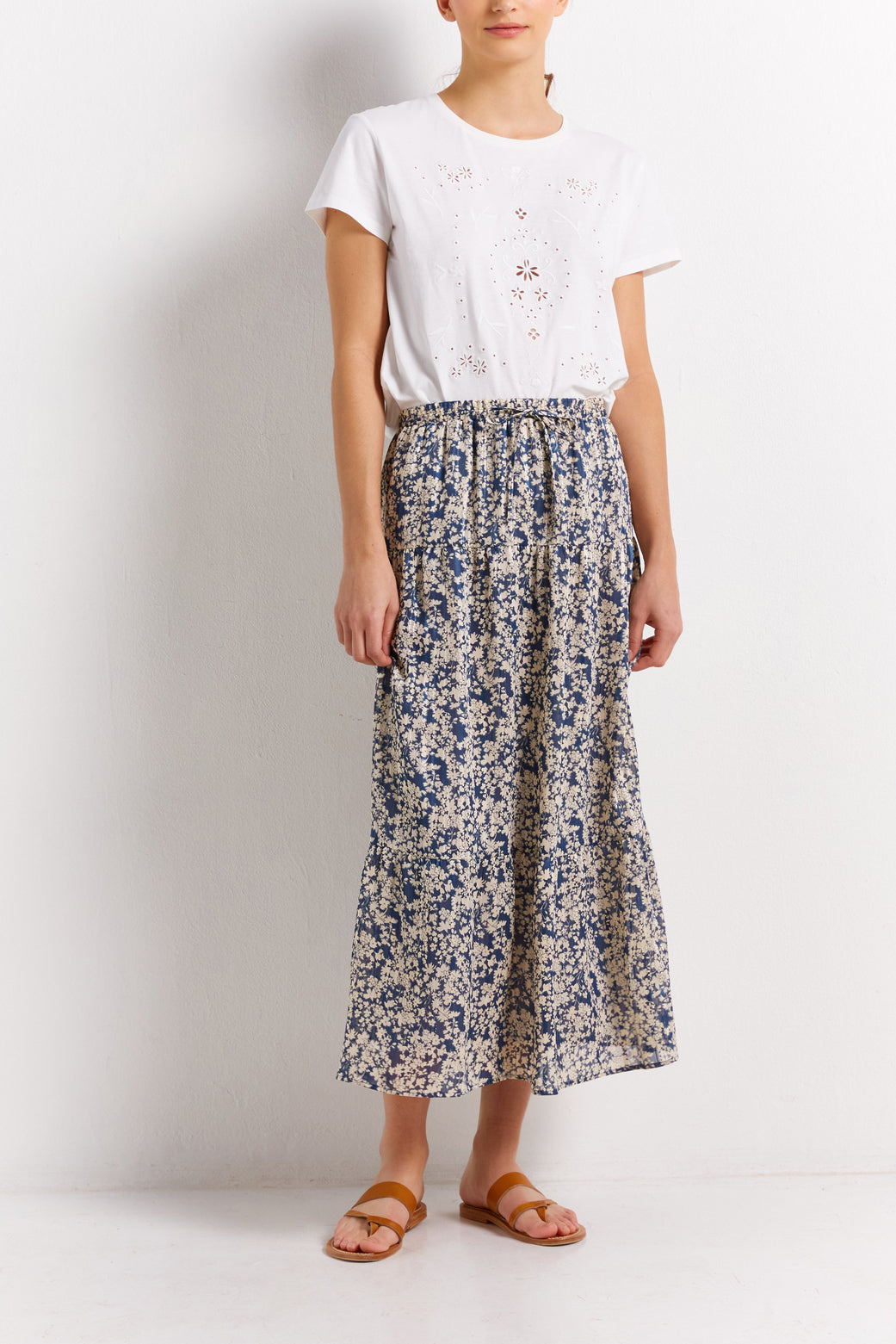 Jupe longue fleurie - BRUNE Faume - seconde main