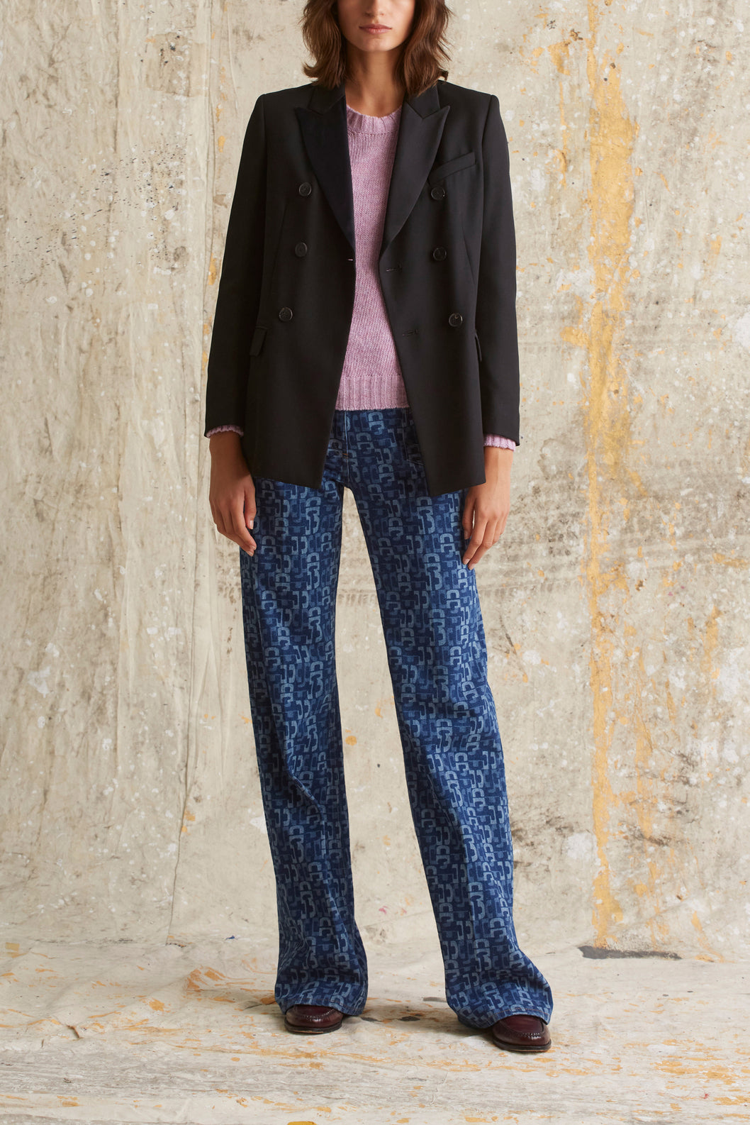 Smoking féminin croisé - ÉTIENNE Faume - seconde main