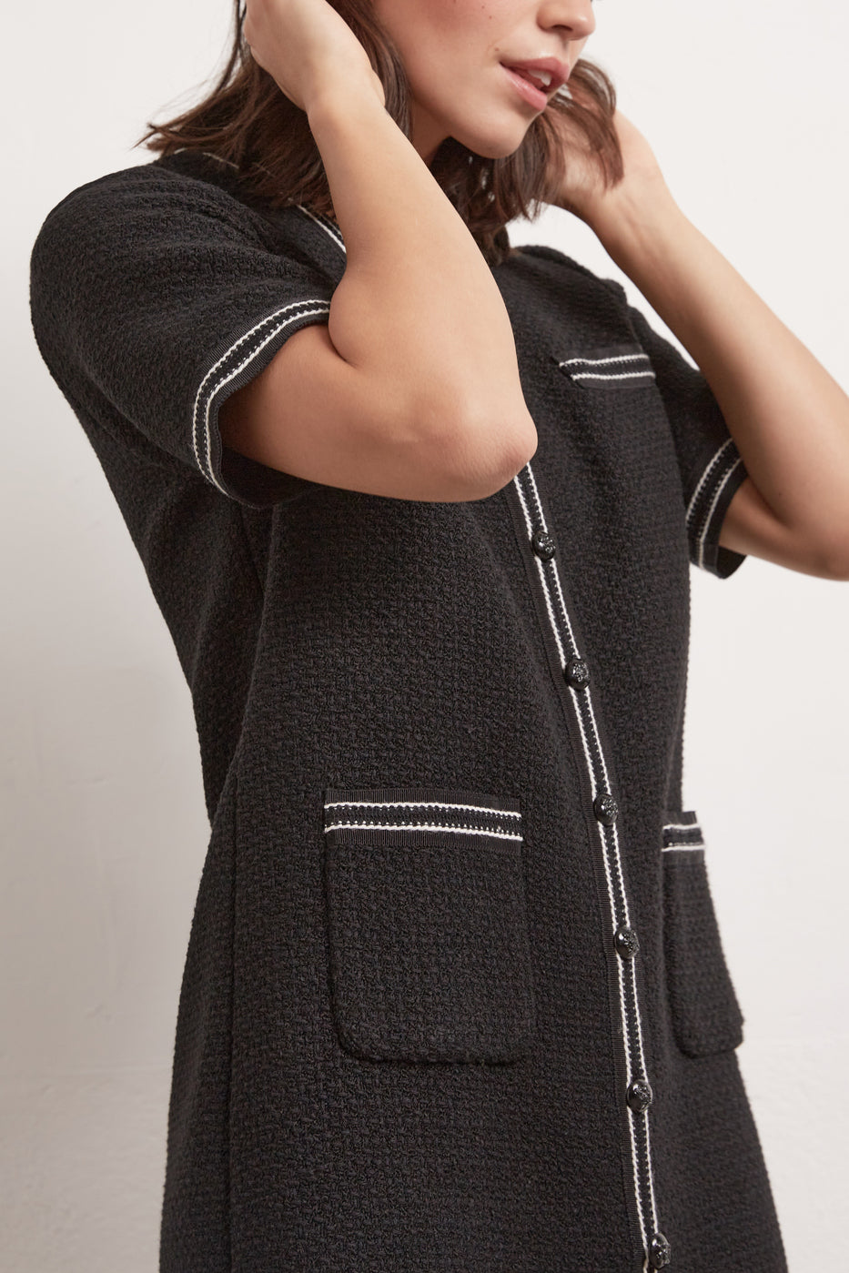 Robe V en tweed Faume - seconde main