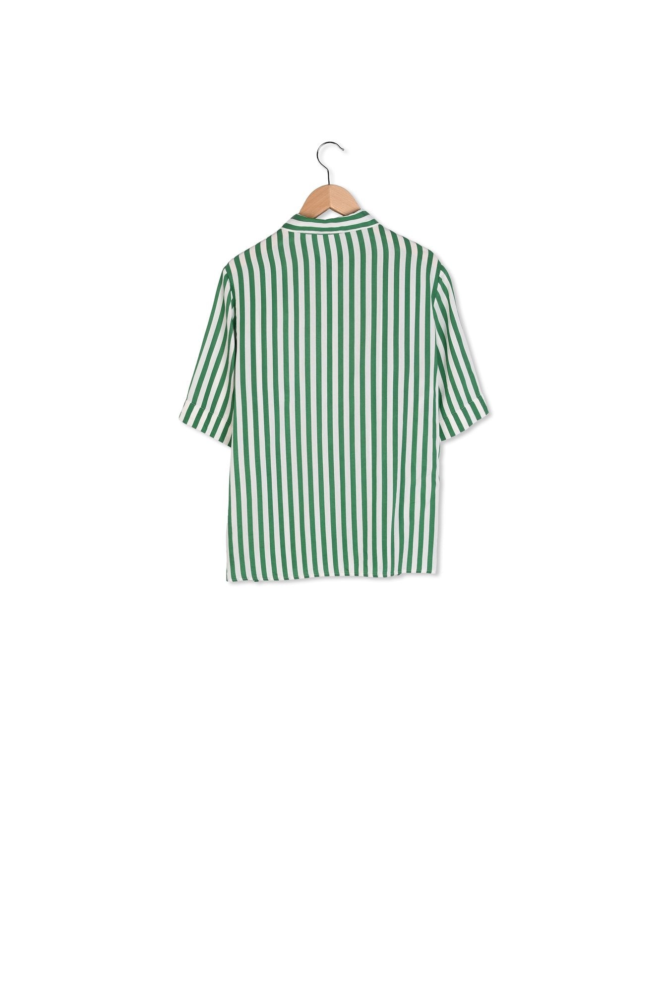 NADEGE - Chemise rayée à manches courtes Faume - seconde main