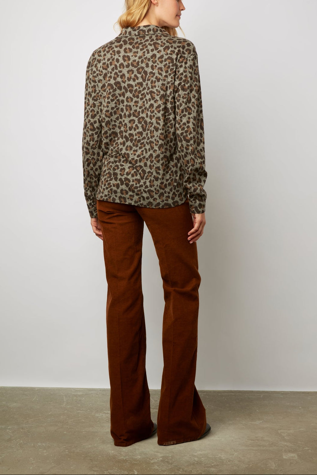 Chemise en coton imprimé Léopard - ABIGAEL Faume - seconde main
