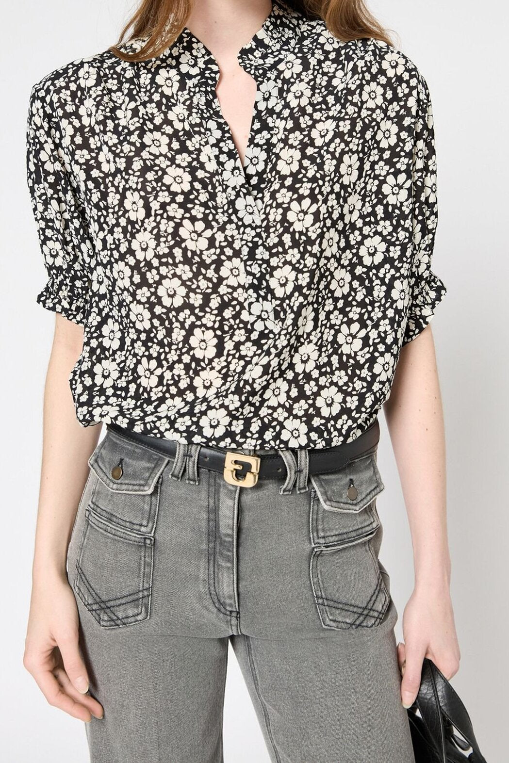 Blouse fluide à fleurs - URENE Faume - seconde main