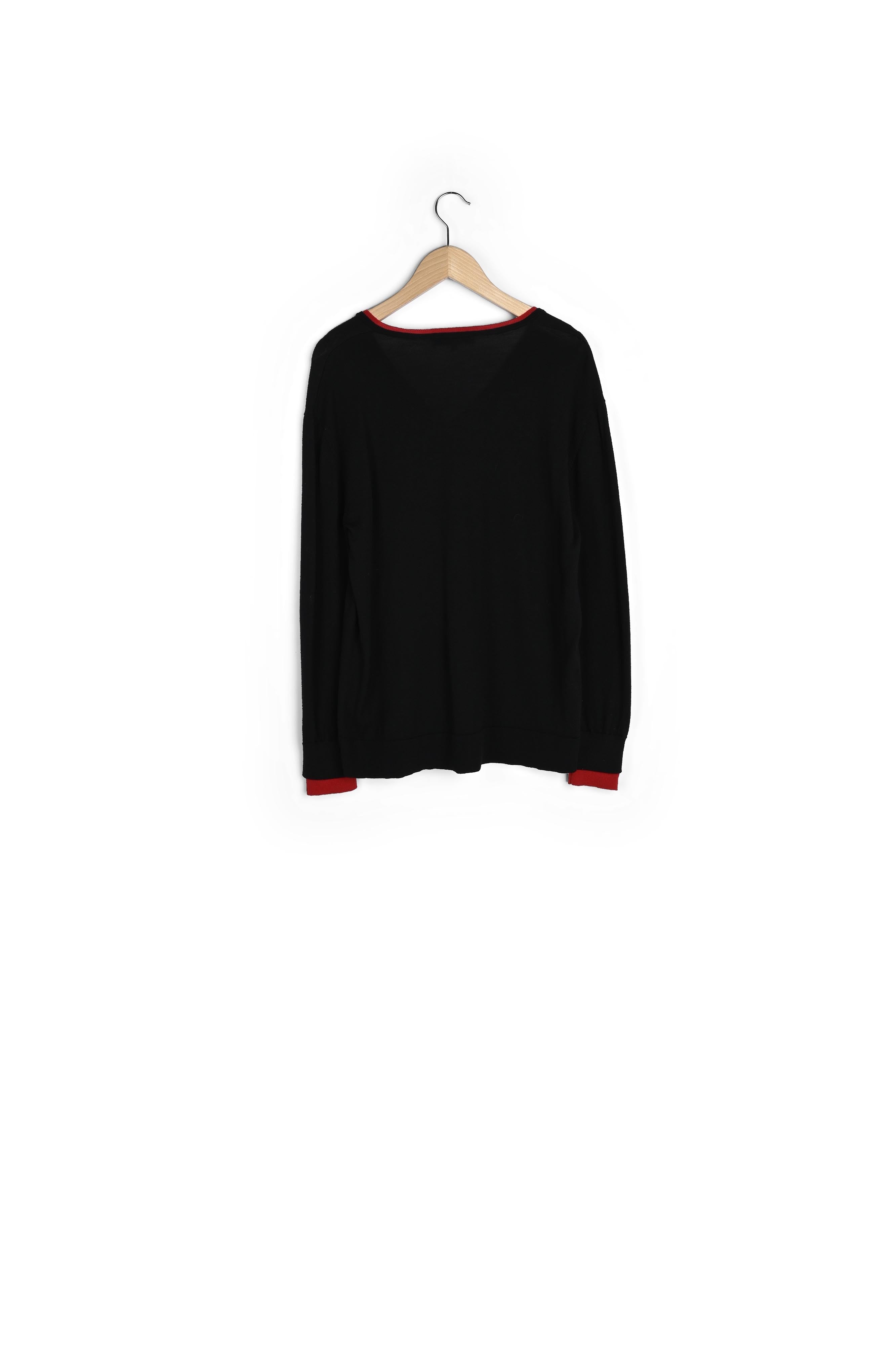 SUNNY - Pull V en laine mérinos Faume - seconde main