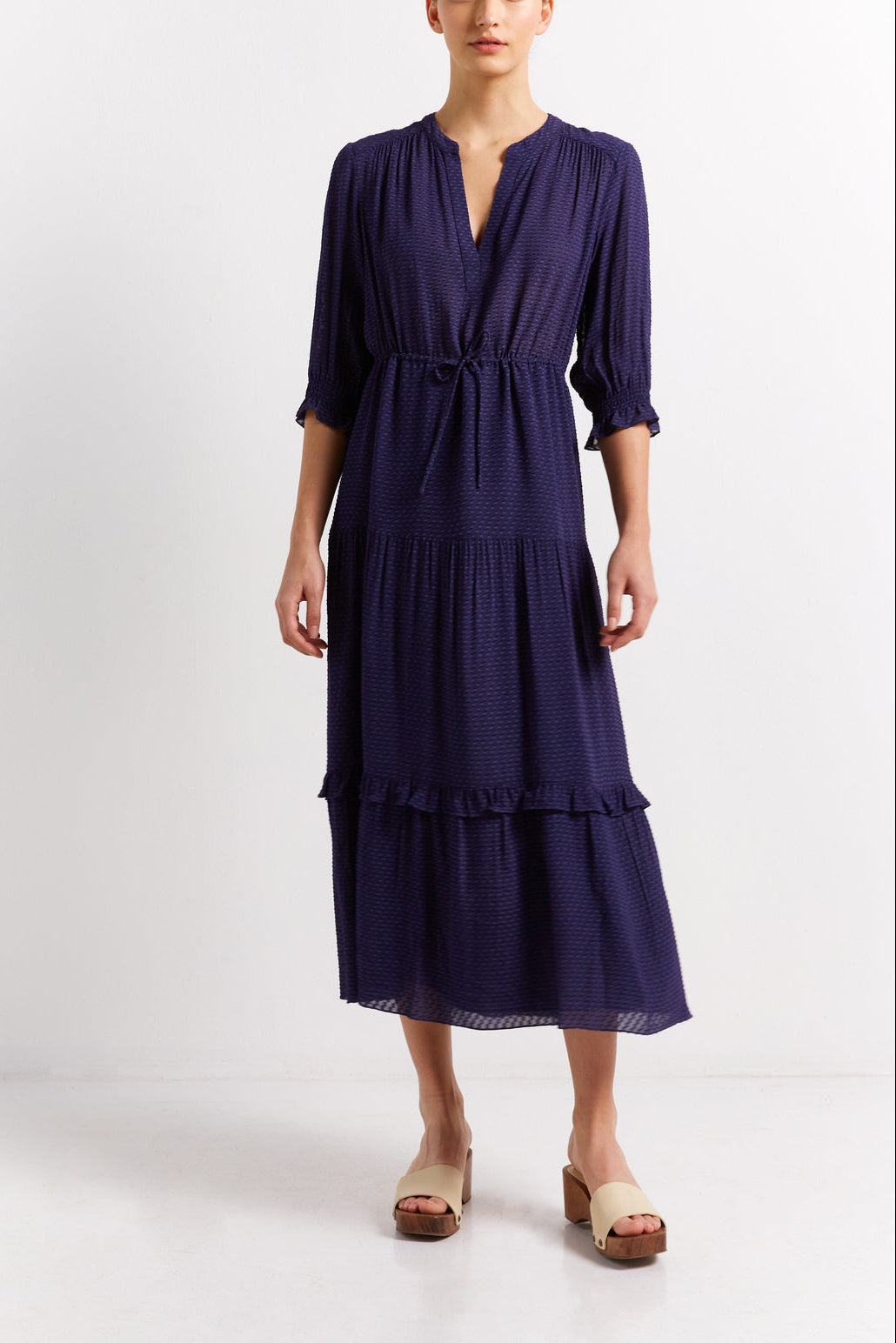 Robe longue et détails fantaisies - JASMINE Faume - seconde main