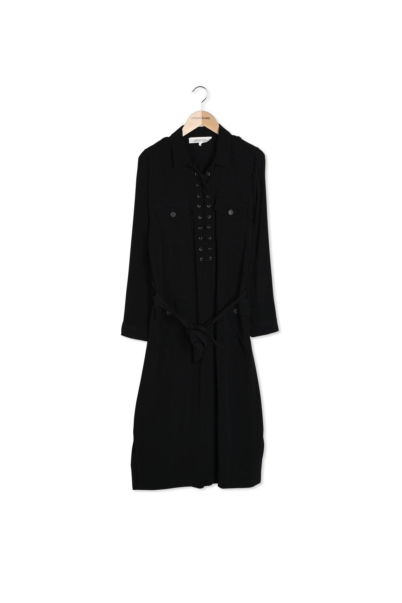 Robe longue noire à lacet - SIRENA Faume - seconde main