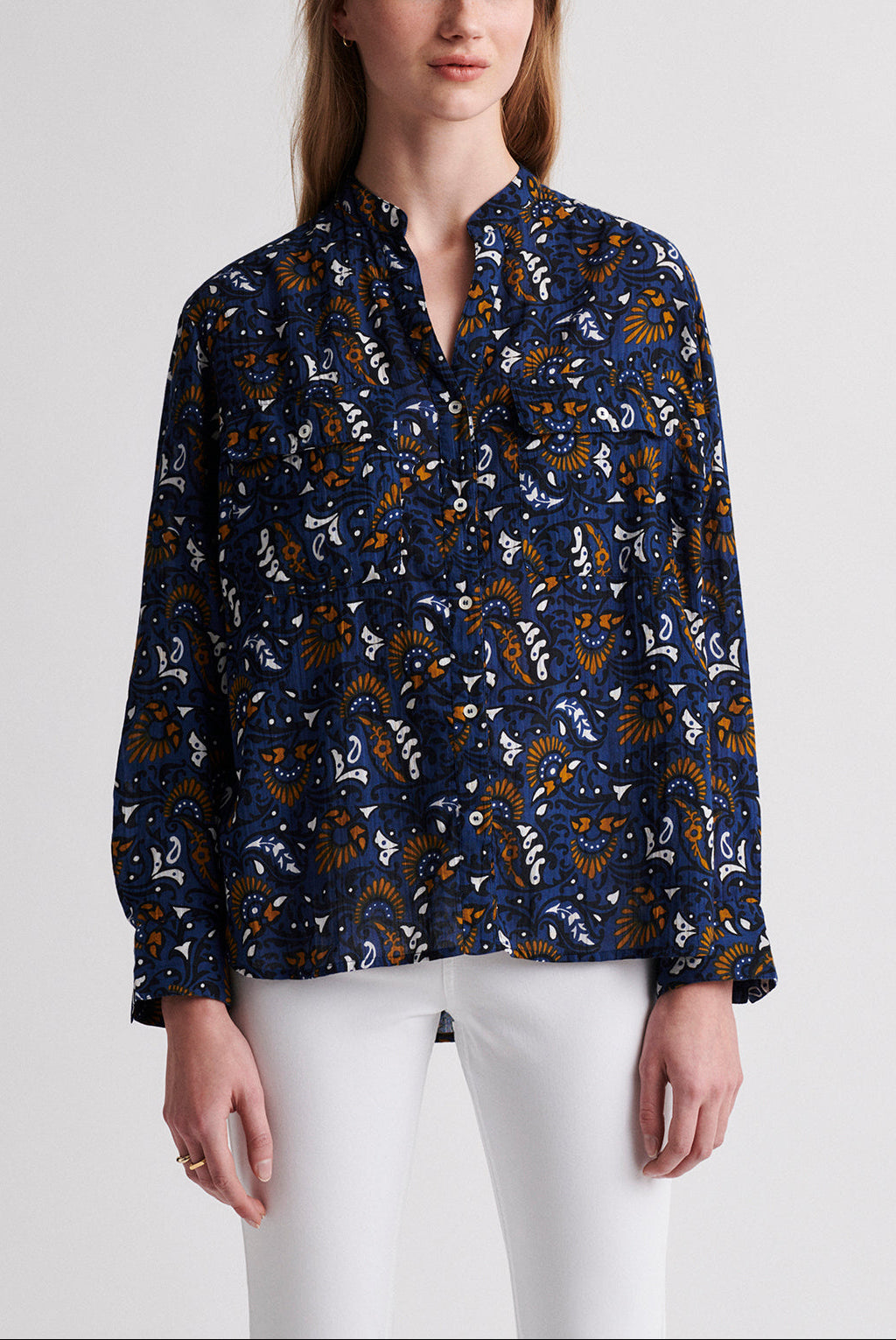 NATEO - Blouse imprimée en coton Faume - seconde main