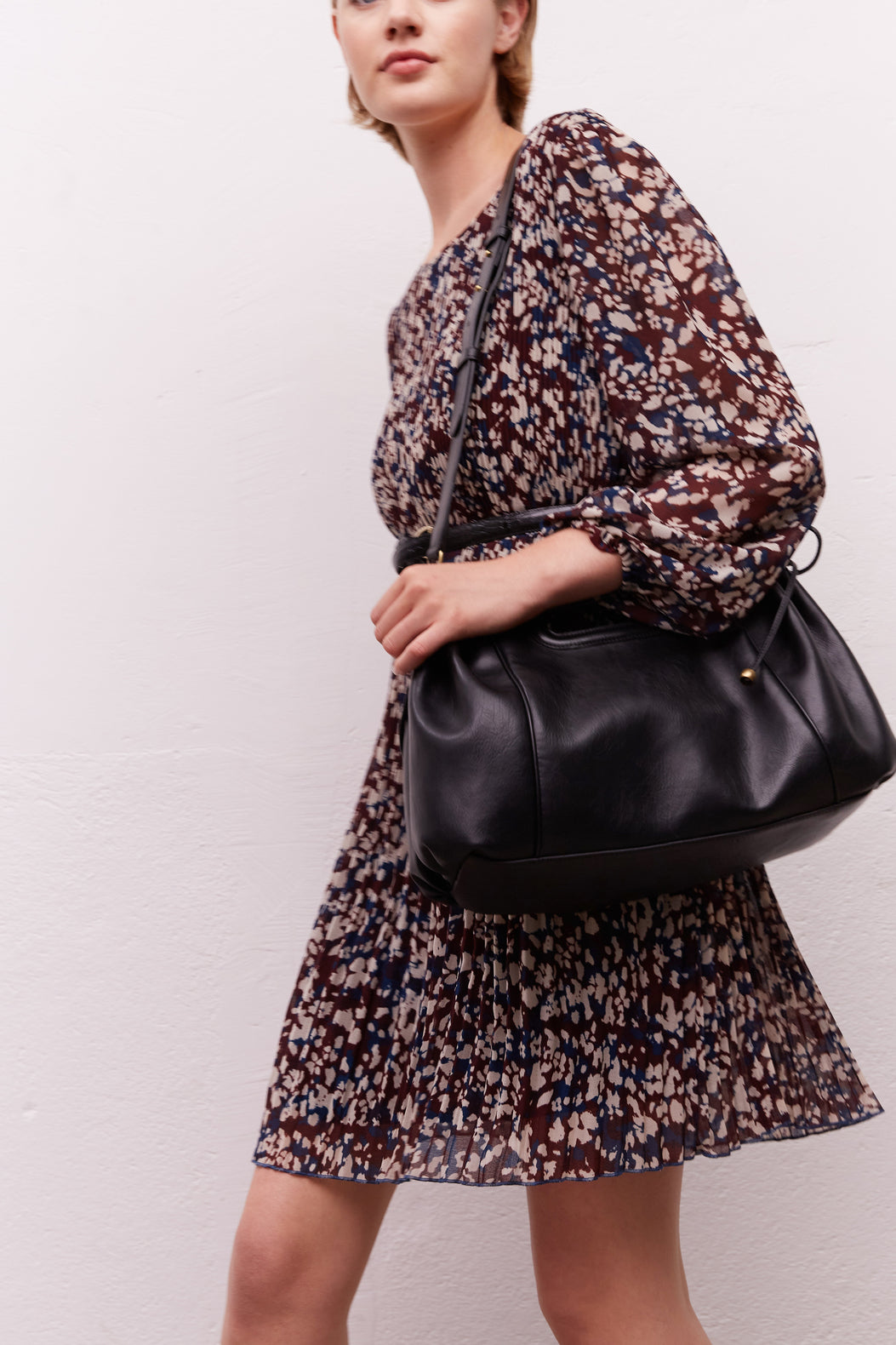 Robe imprimée et plissée - JAYA Faume - seconde main